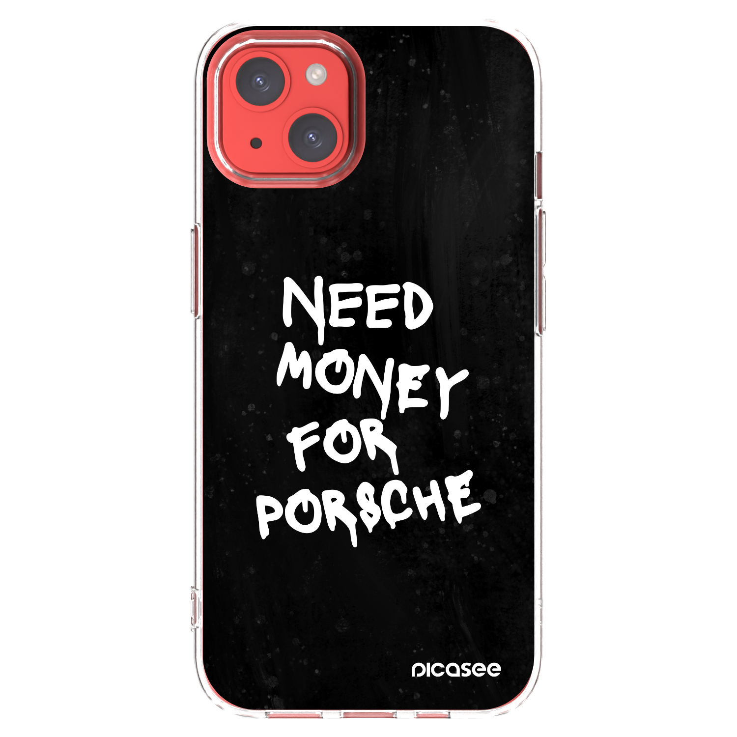 Picasee διαφανής θήκη σιλικόνης Apple iPhone 13 - Black Dollar