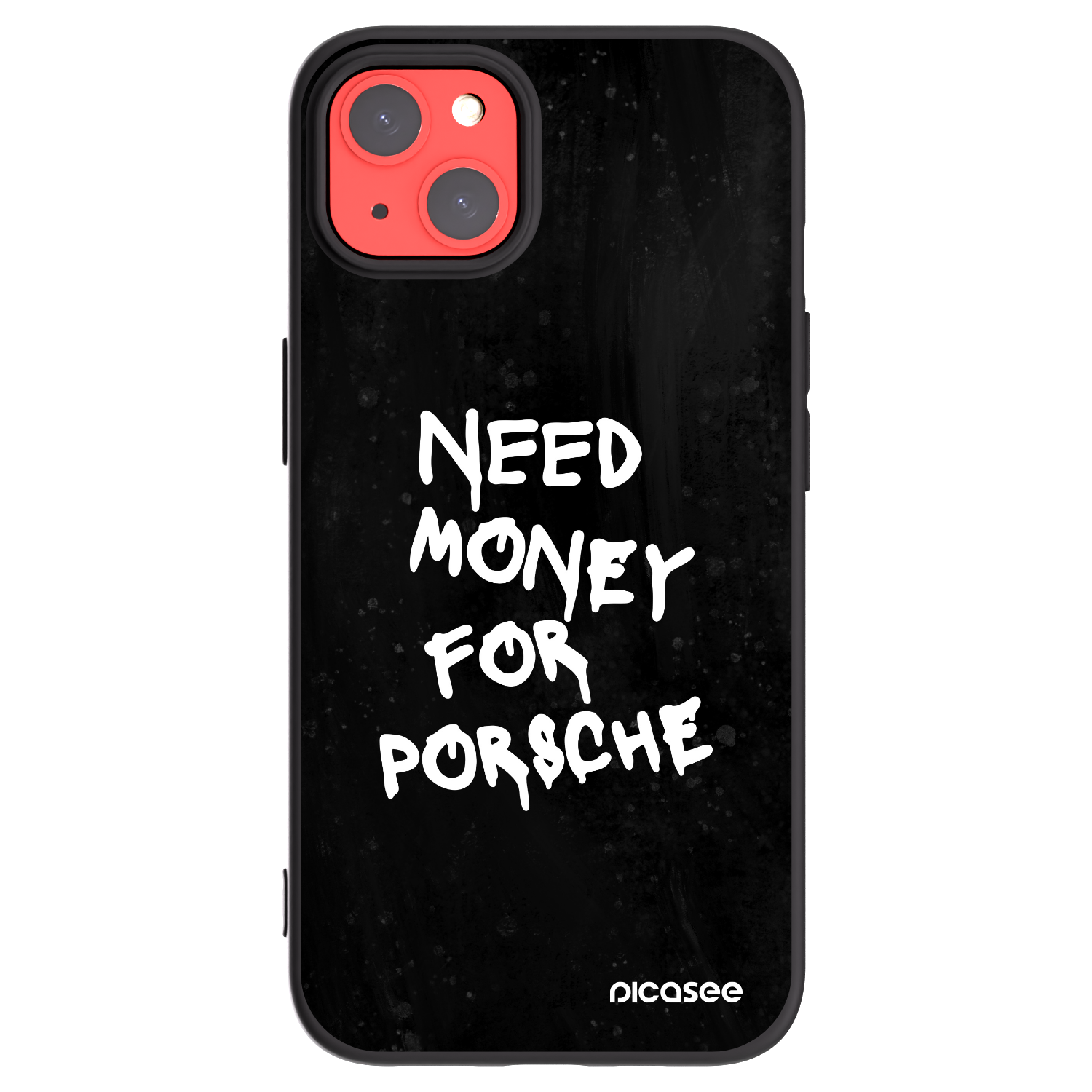 Picasee Μαύρη θήκη σιλικόνης για Apple iPhone 13 - Black Dollar