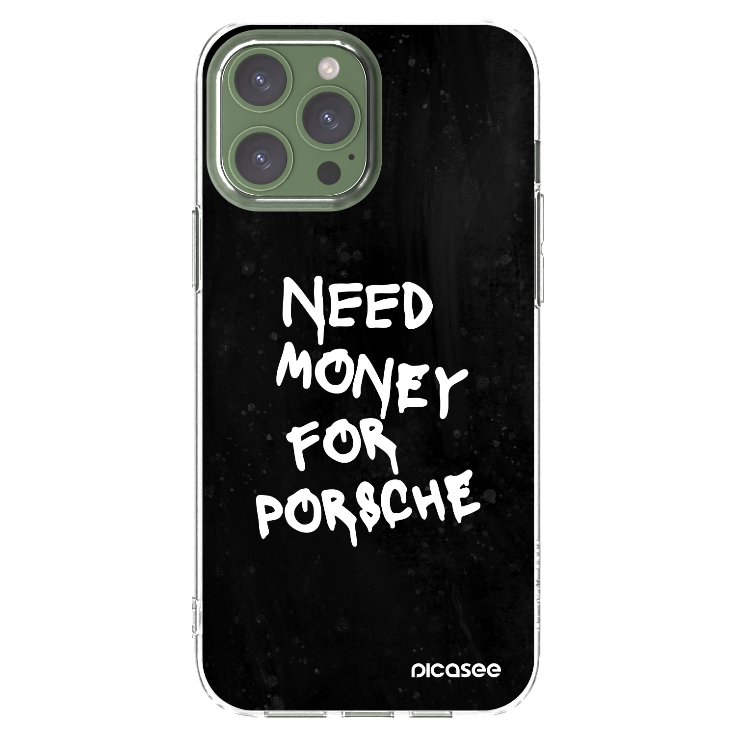 Picasee διαφανής θήκη σιλικόνης Apple iPhone 13 Pro Max - Black Dollar