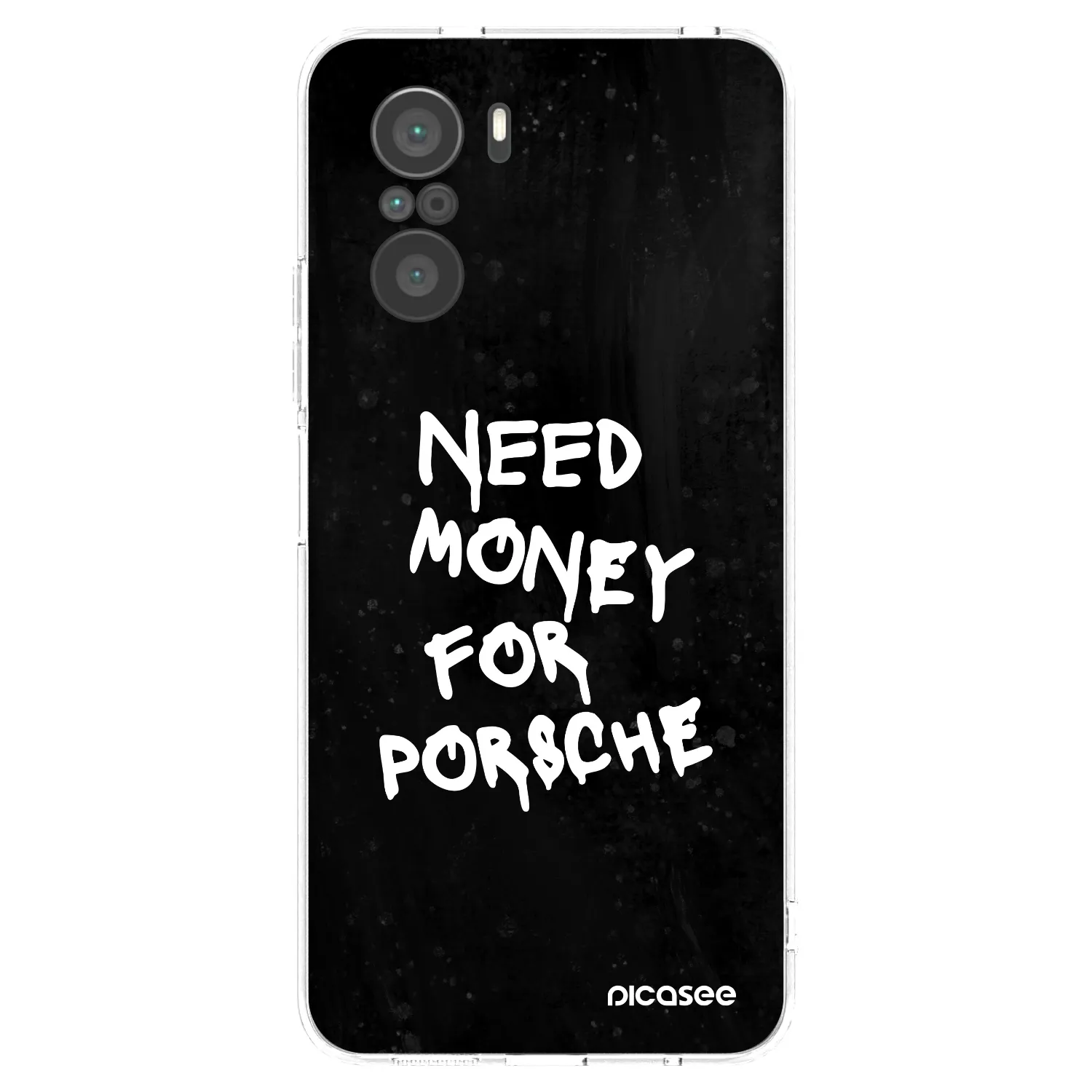 Picasee διαφανής θήκη σιλικόνης Xiaomi Poco F3 - Black Dollar