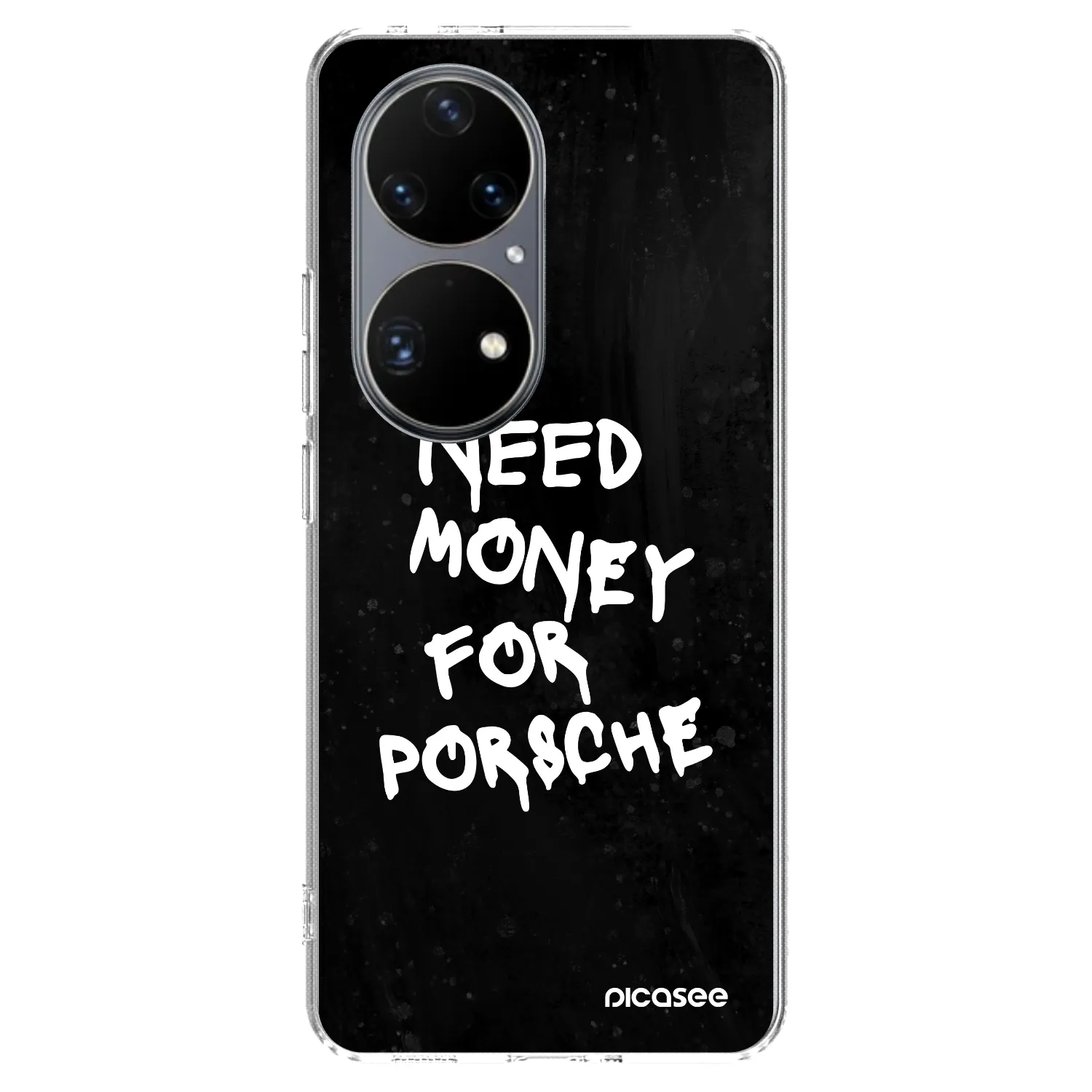 Picasee διαφανής θήκη σιλικόνης Huawei P50 - Black Dollar