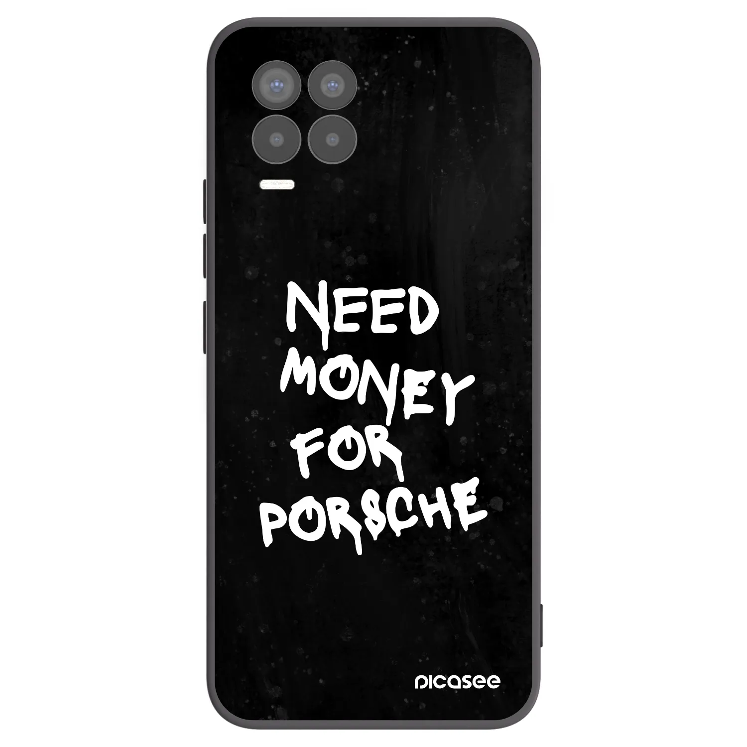 Picasee Μαύρη θήκη σιλικόνης για Realme 8 4G - Black Dollar
