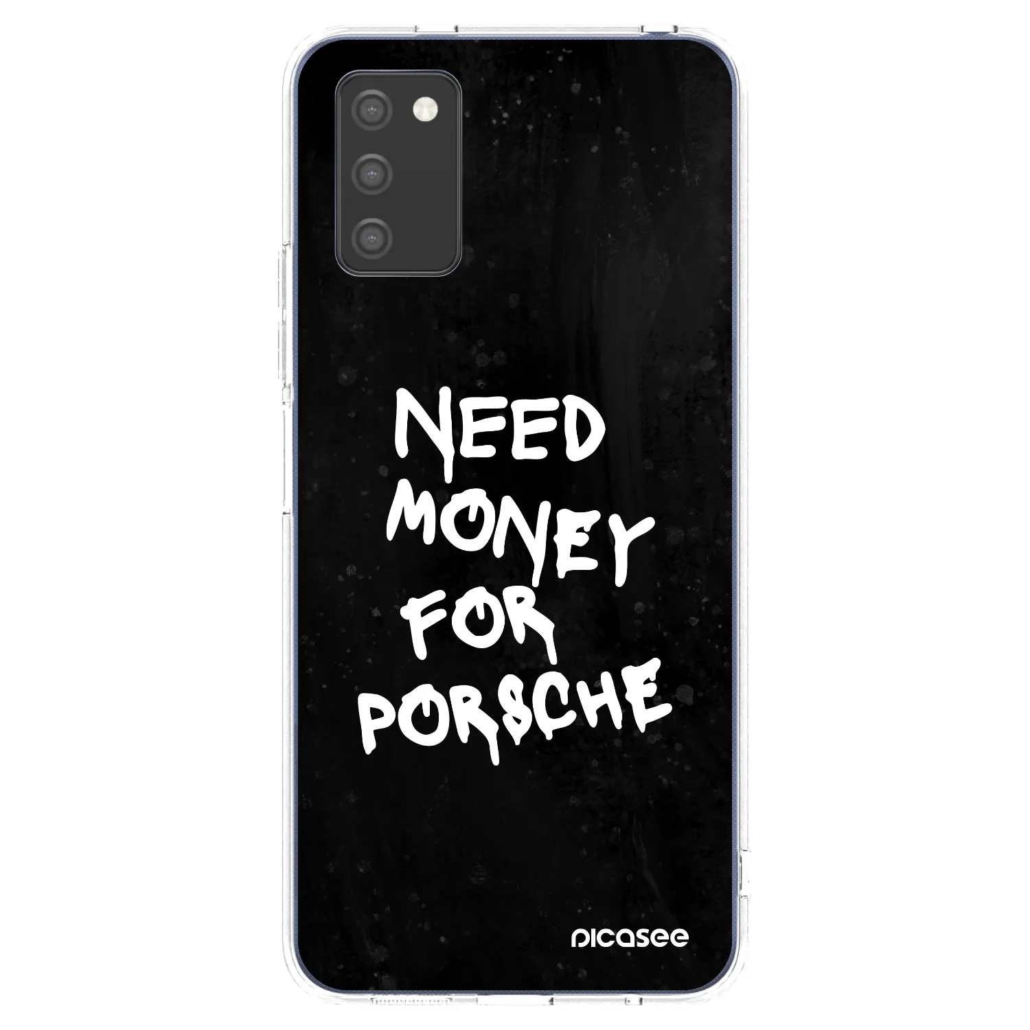 Picasee διαφανής θήκη σιλικόνης Samsung Galaxy A02s A025G - Black Dollar