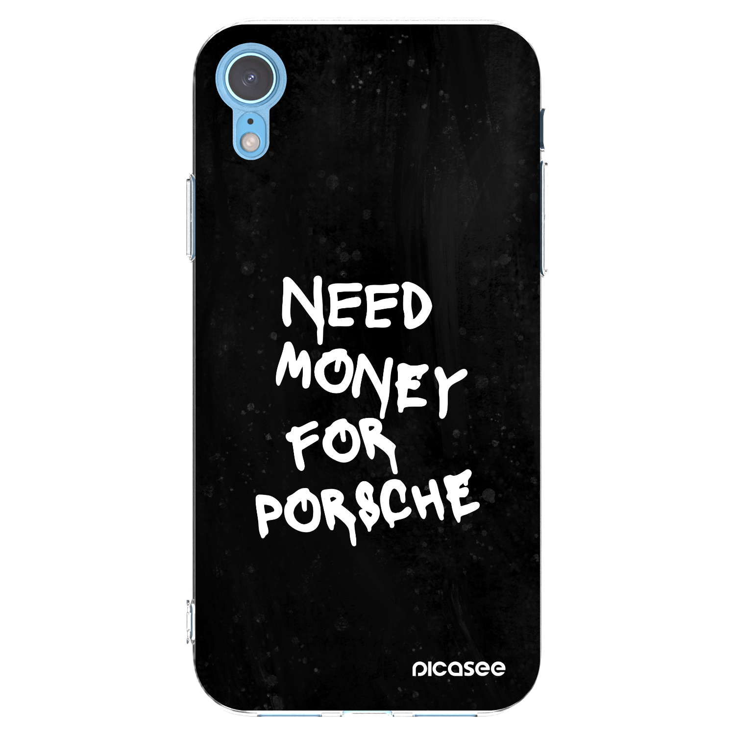 Picasee διαφανής θήκη σιλικόνης Apple iPhone XR - Black Dollar