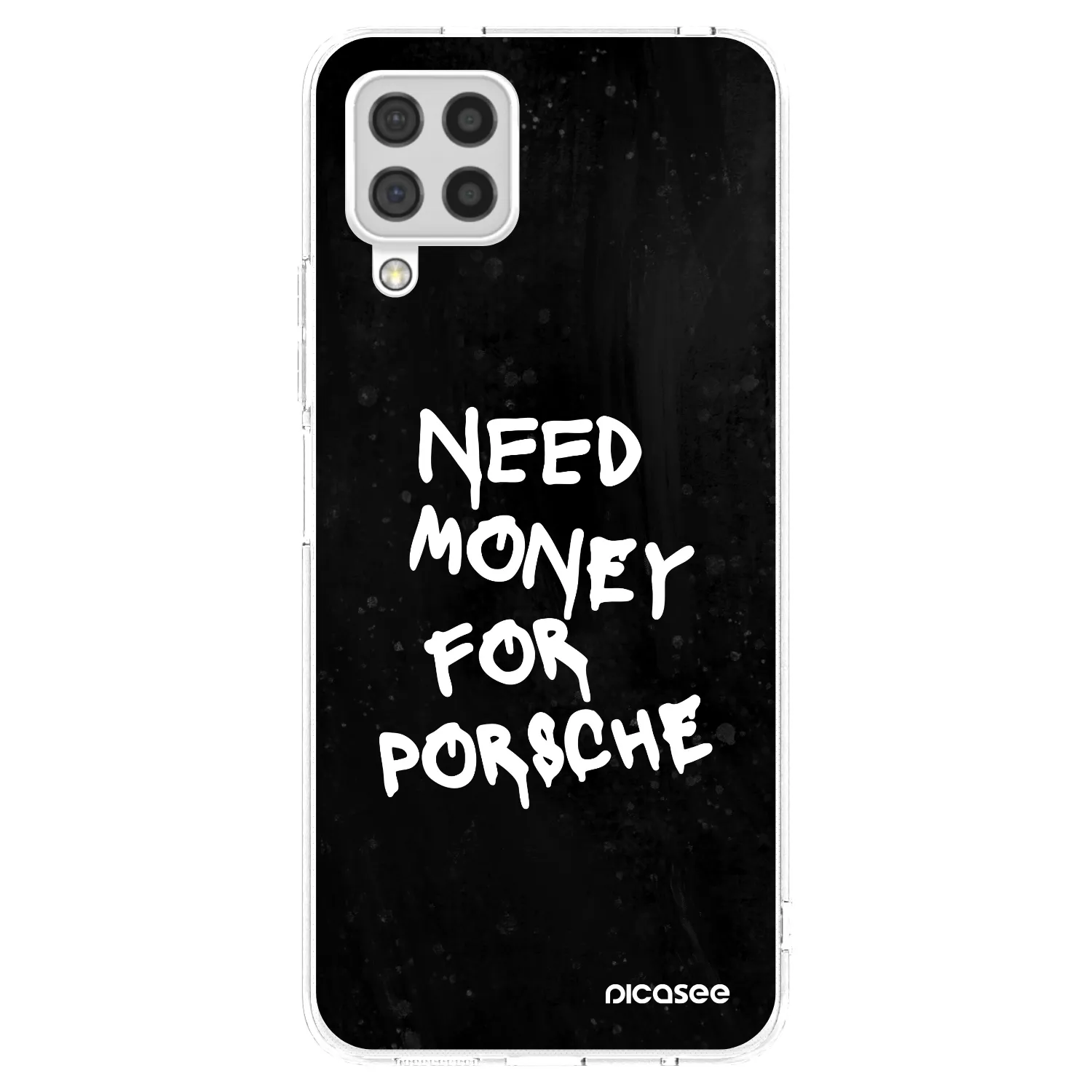 Picasee διαφανής θήκη σιλικόνης Samsung Galaxy A22 A225F 4G - Black Dollar