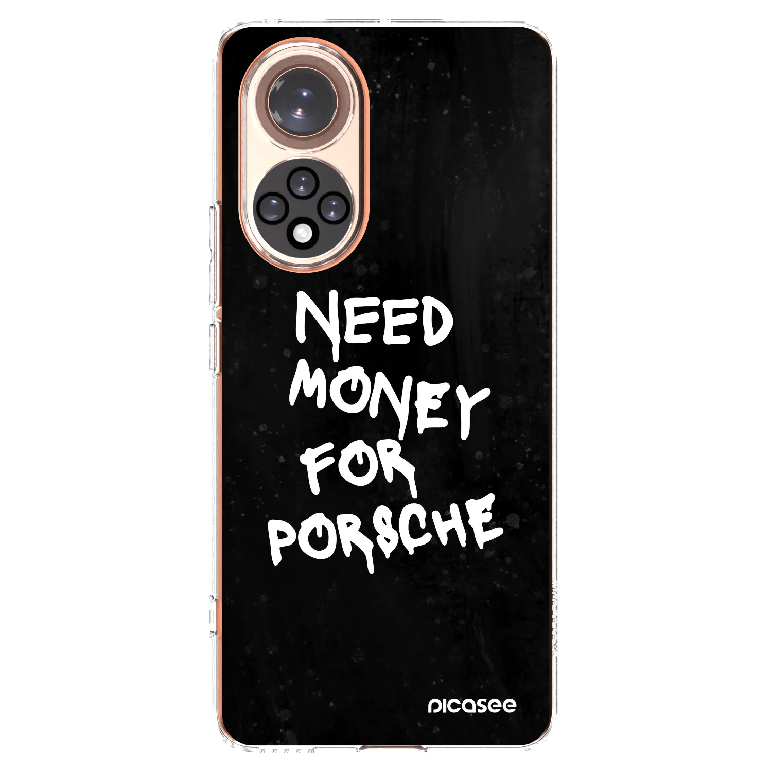 Picasee διαφανής θήκη σιλικόνης Honor 50 5G - Black Dollar