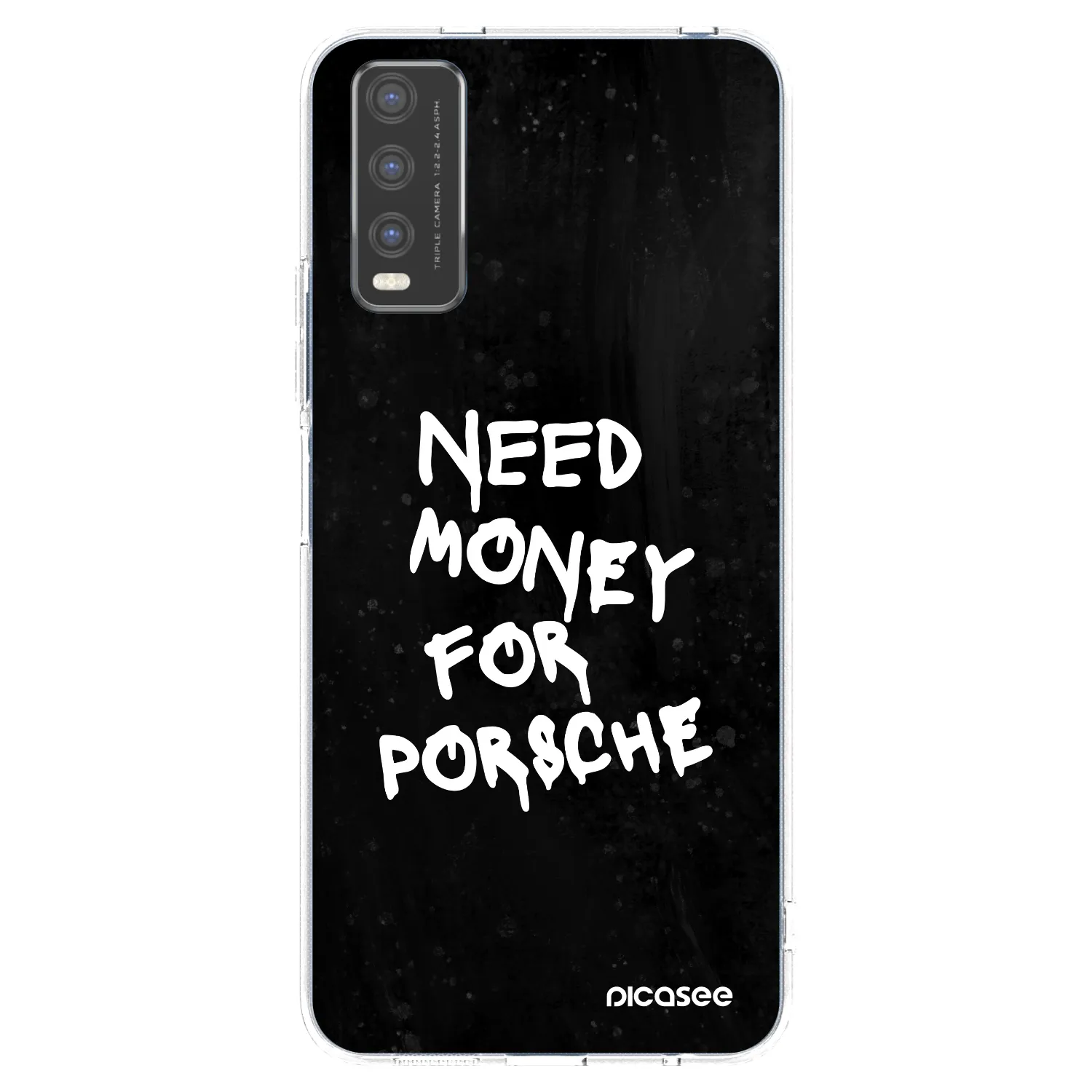 Picasee διαφανής θήκη σιλικόνης Vivo Y20s - Black Dollar