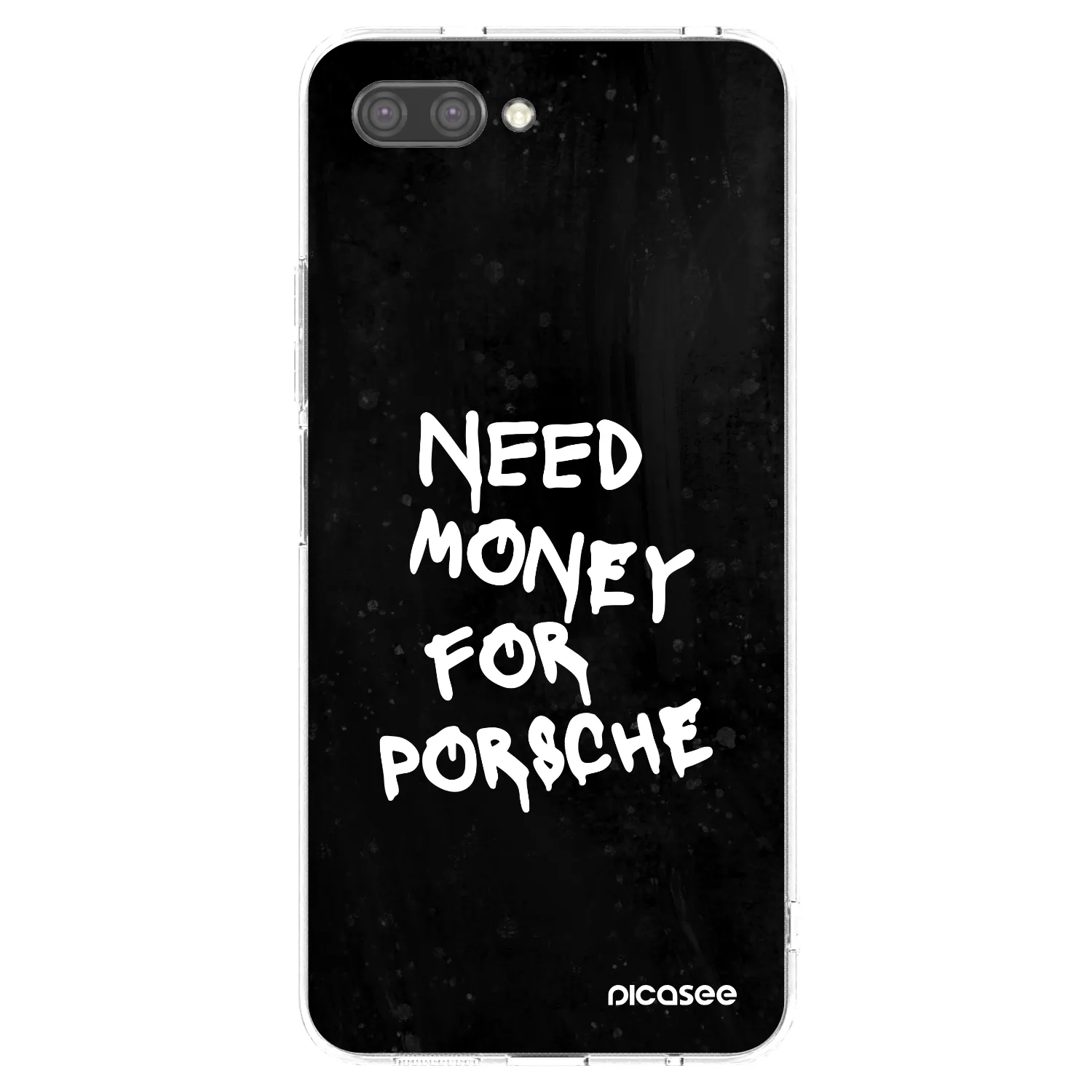 Picasee διαφανής θήκη σιλικόνης Honor 10 - Black Dollar