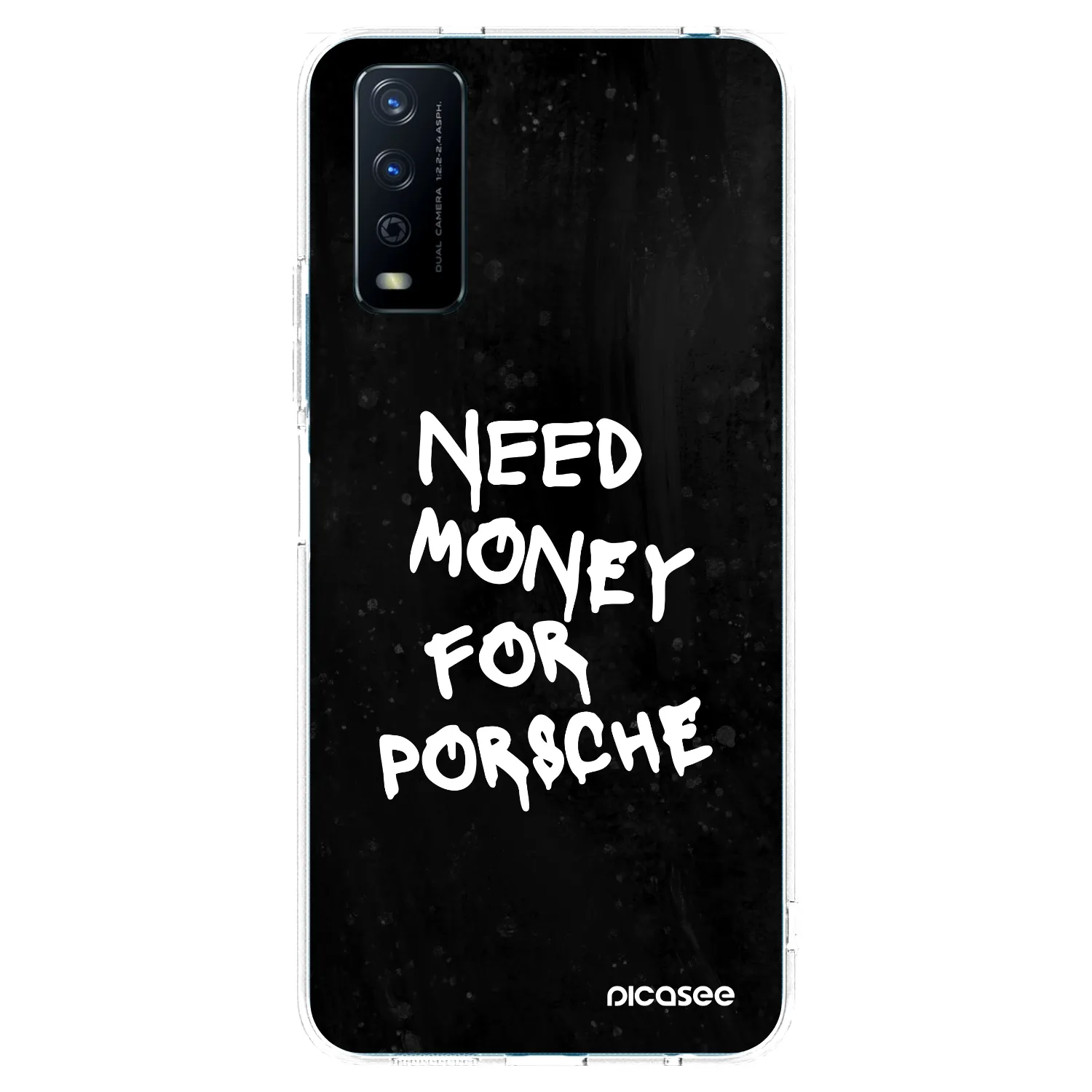 Picasee διαφανής θήκη σιλικόνης Vivo Y11s - Black Dollar