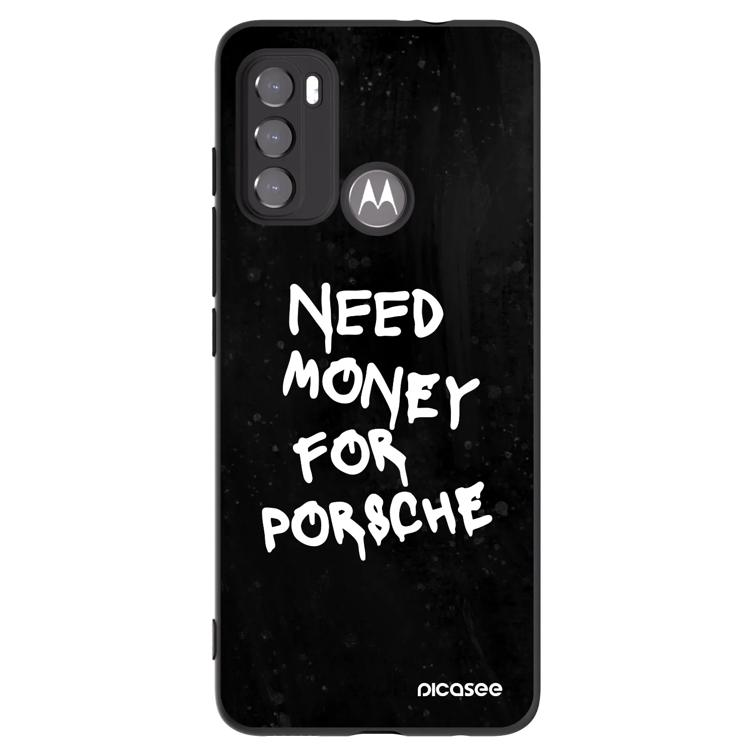 Picasee Μαύρη θήκη σιλικόνης για Motorola Moto G60 - Black Dollar