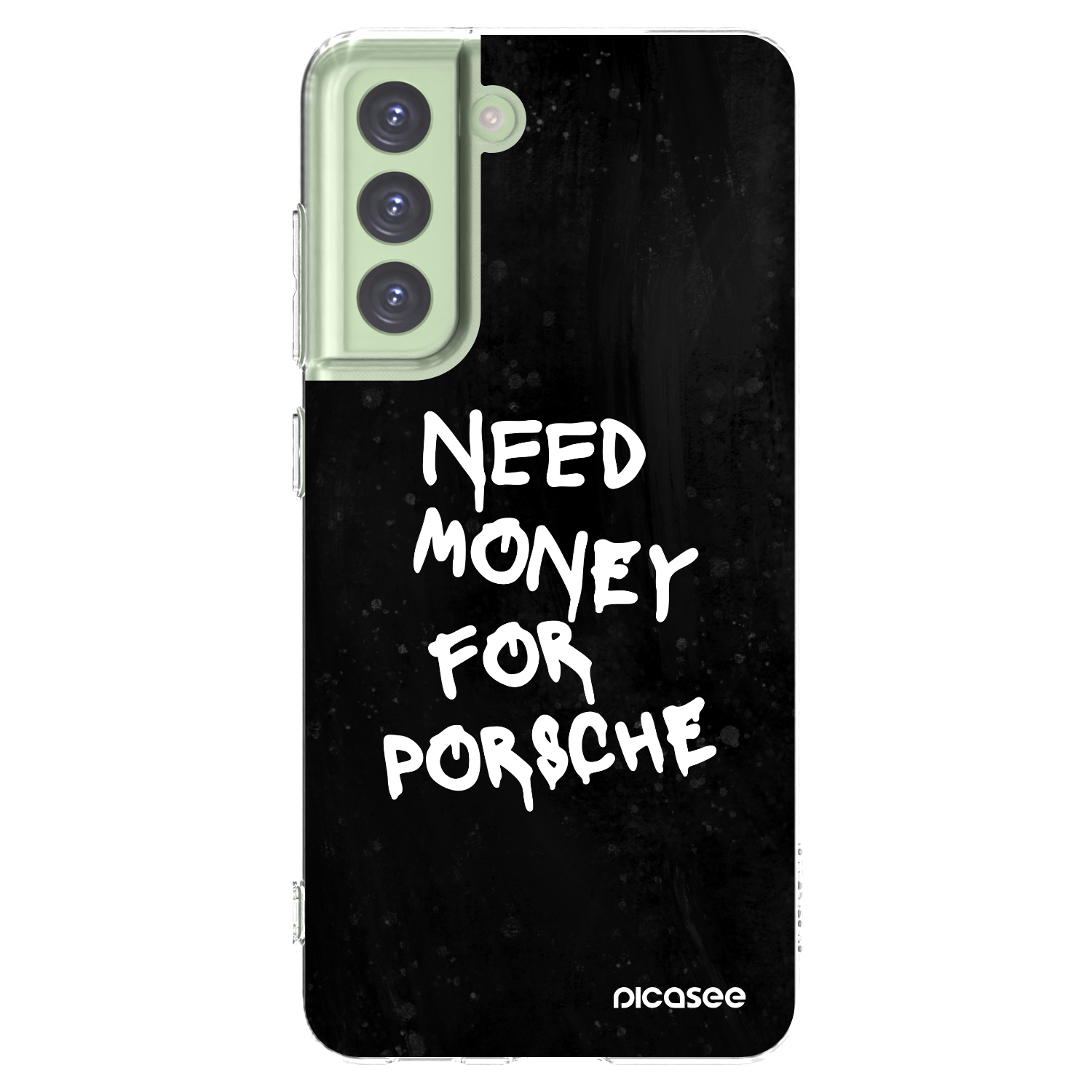 Picasee διαφανής θήκη σιλικόνης Samsung Galaxy S21 FE 5G - Black Dollar