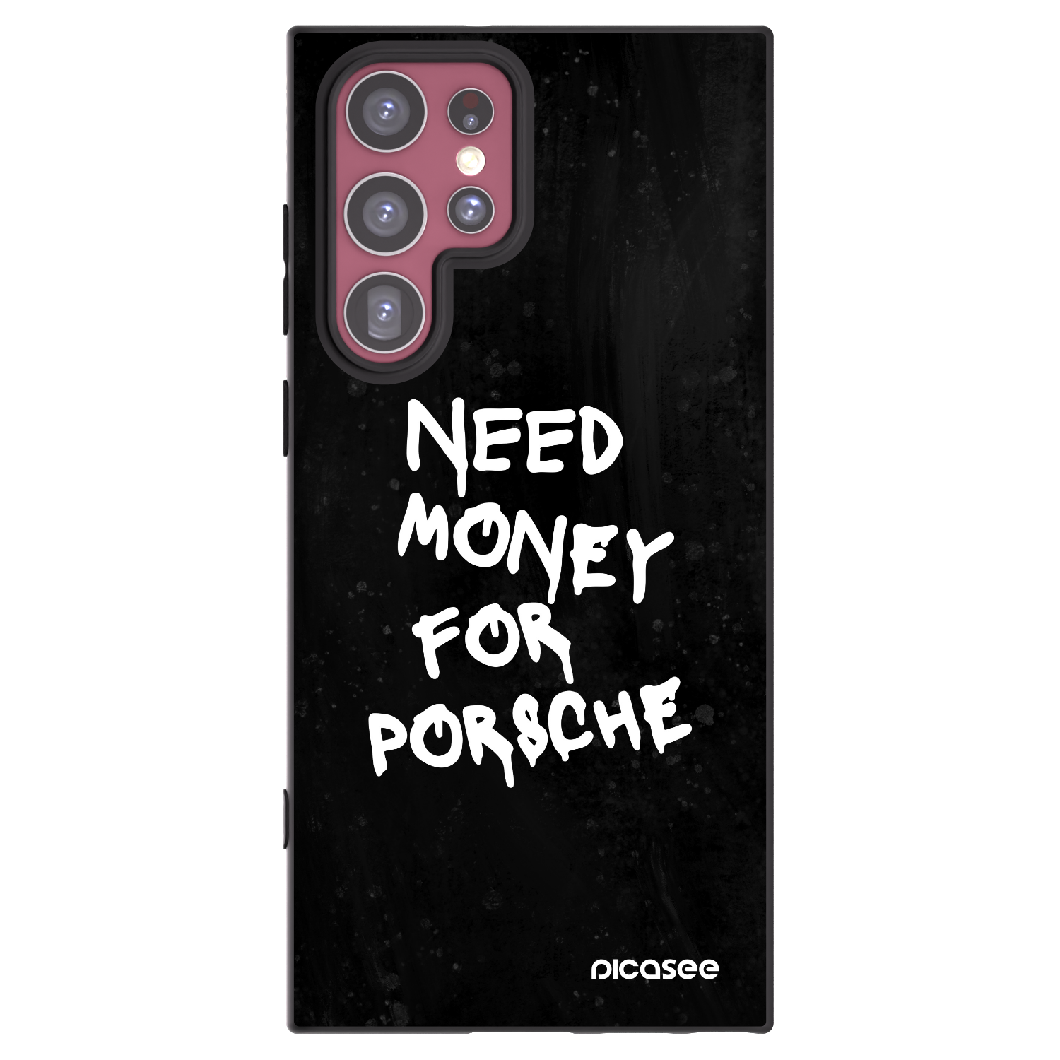 Picasee Μαύρη θήκη σιλικόνης για Samsung Galaxy S22 Ultra 5G - Black Dollar