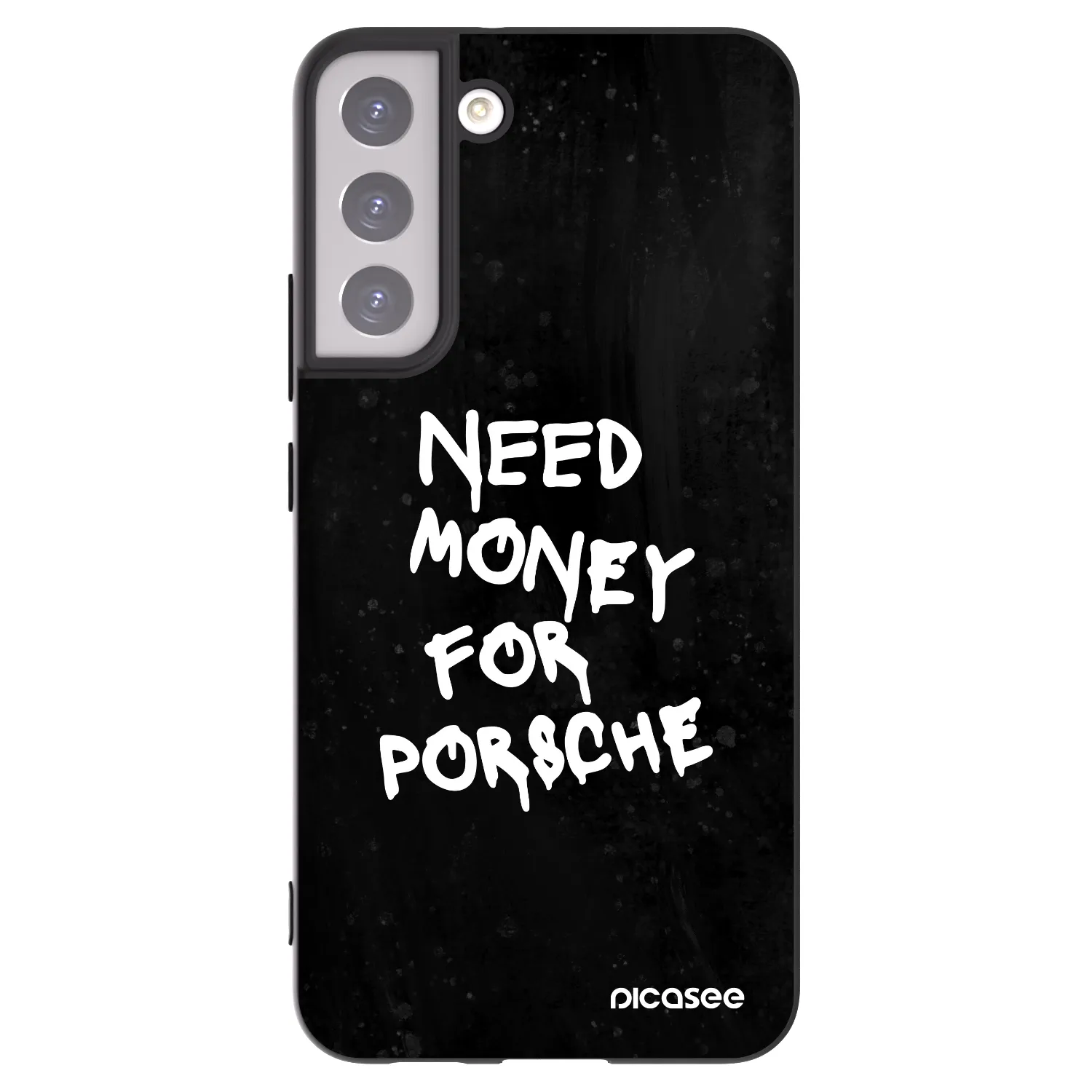Picasee Μαύρη θήκη σιλικόνης για Samsung Galaxy S22+ 5G - Black Dollar