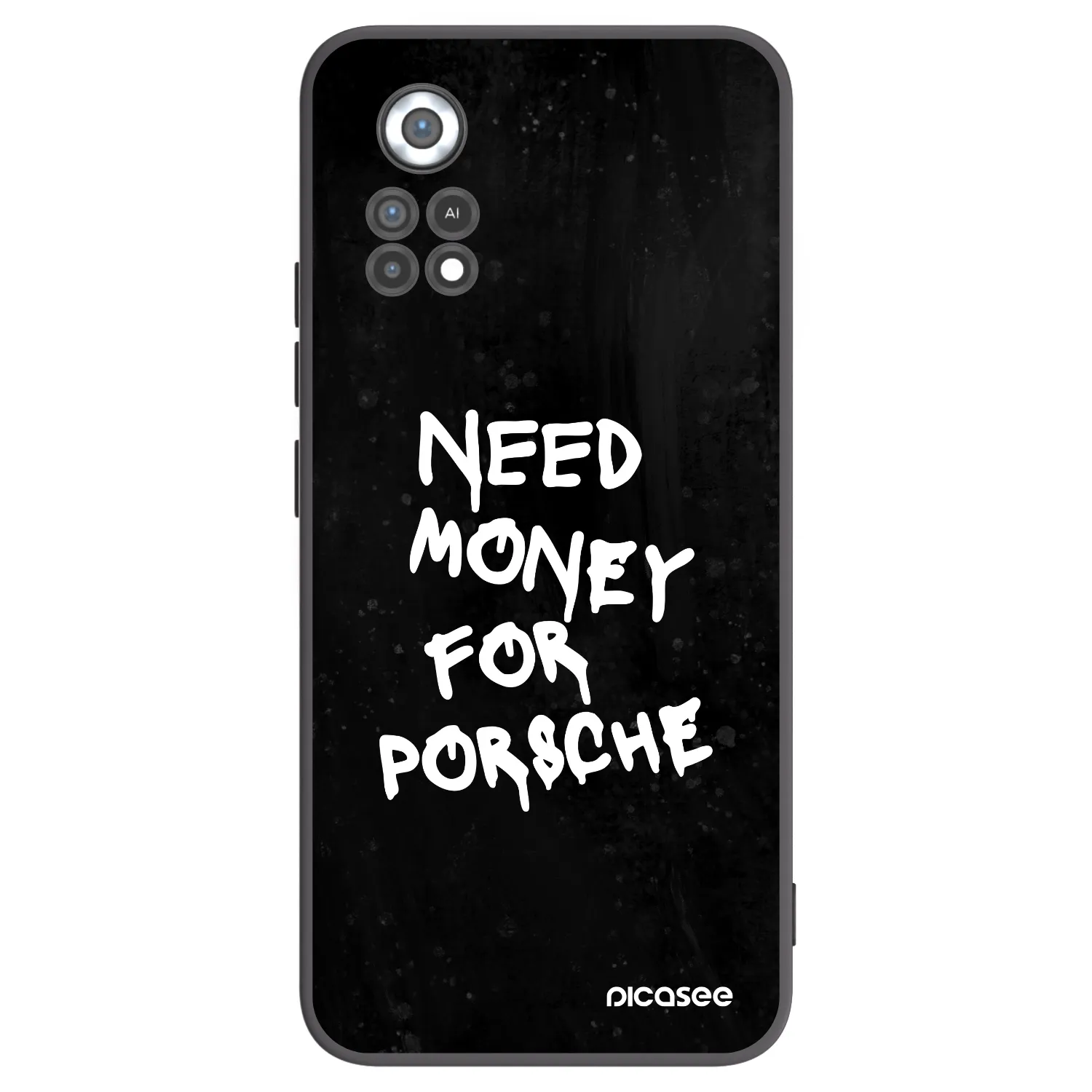 Picasee Μαύρη θήκη σιλικόνης για Xiaomi Poco X4 Pro 5G - Black Dollar