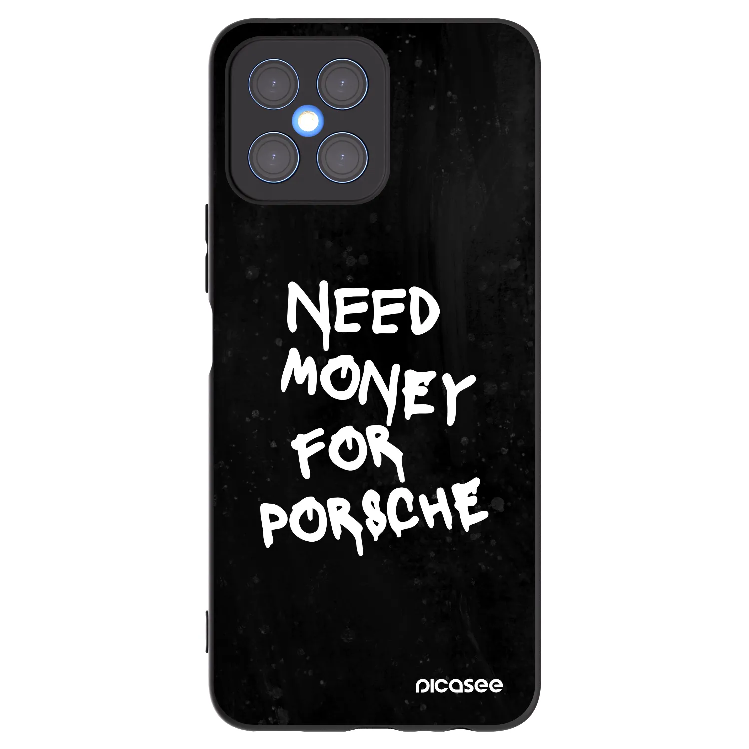 Picasee Μαύρη θήκη σιλικόνης για Honor X8 4G - Black Dollar