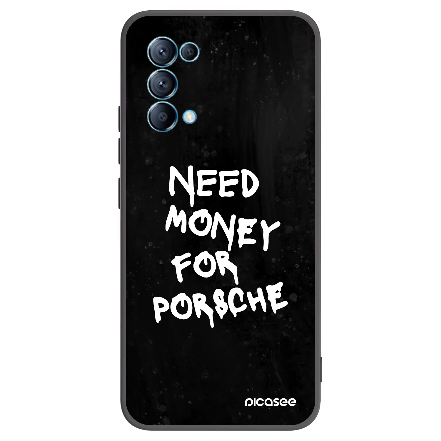 Picasee Μαύρη θήκη σιλικόνης για OPPO Reno 5 5G - Black Dollar