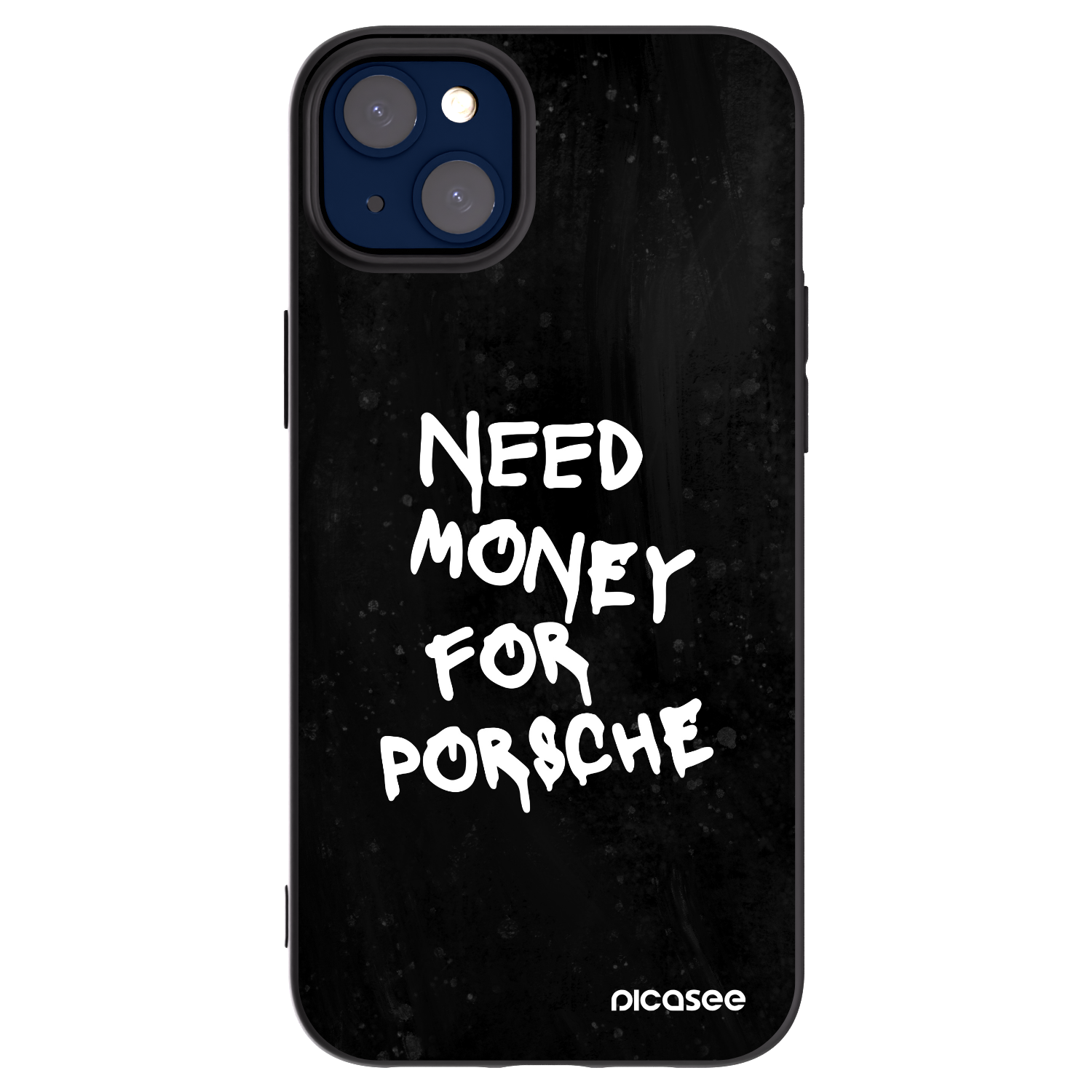Picasee Μαύρη θήκη σιλικόνης για Apple iPhone 14 Plus - Black Dollar