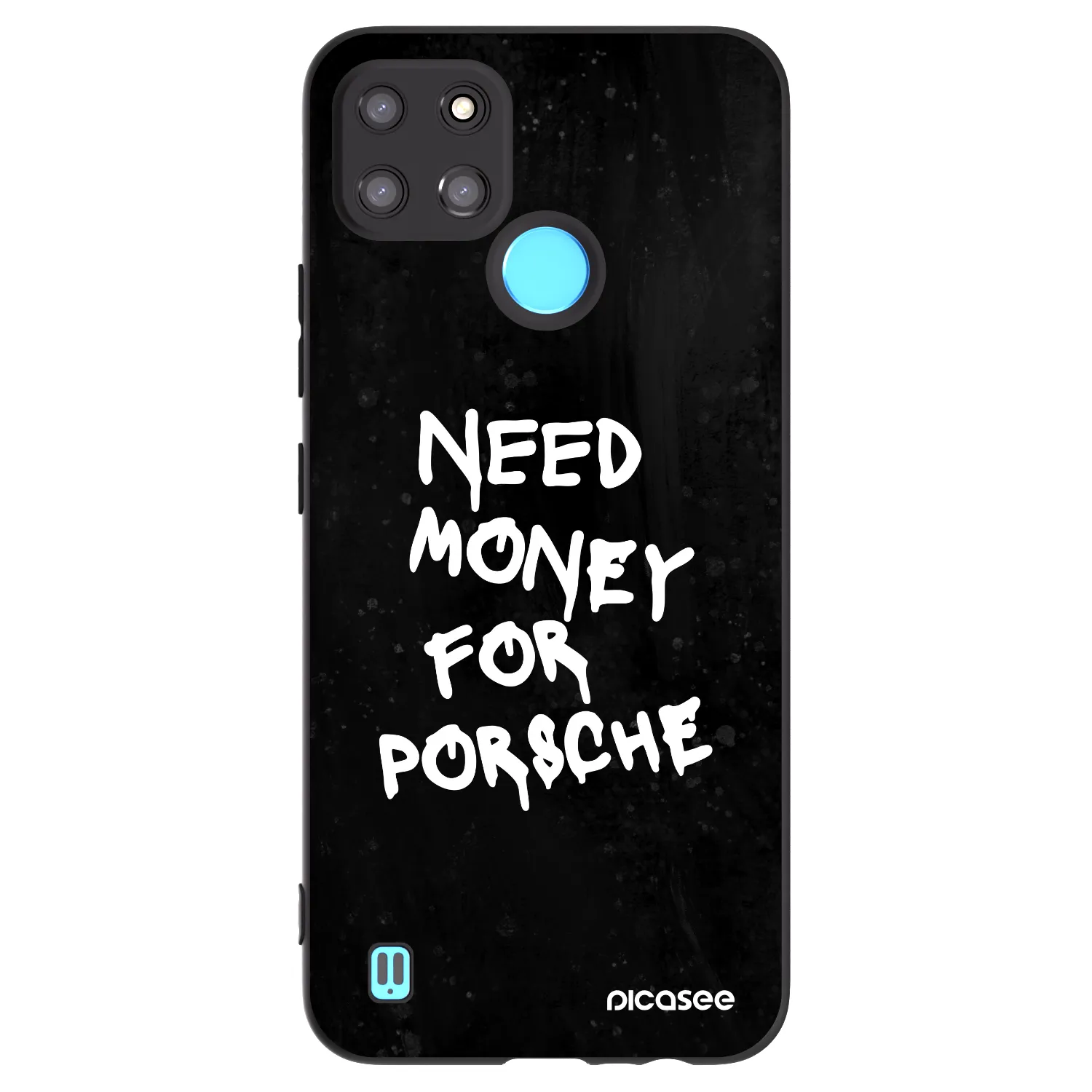 Picasee Μαύρη θήκη σιλικόνης για Realme C21Y - Black Dollar