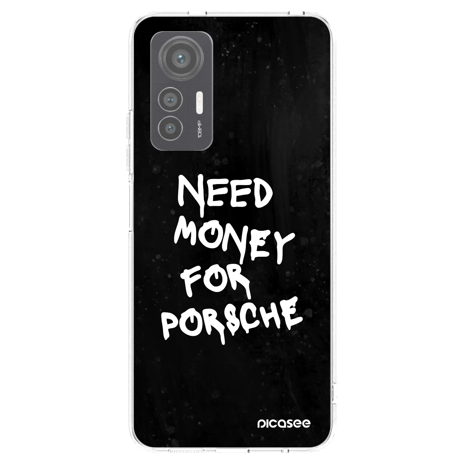 Picasee διαφανής θήκη σιλικόνης Xiaomi 12 Lite - Black Dollar