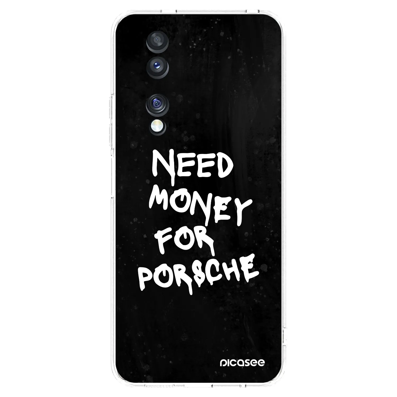 Picasee διαφανής θήκη σιλικόνης Honor 70 - Black Dollar