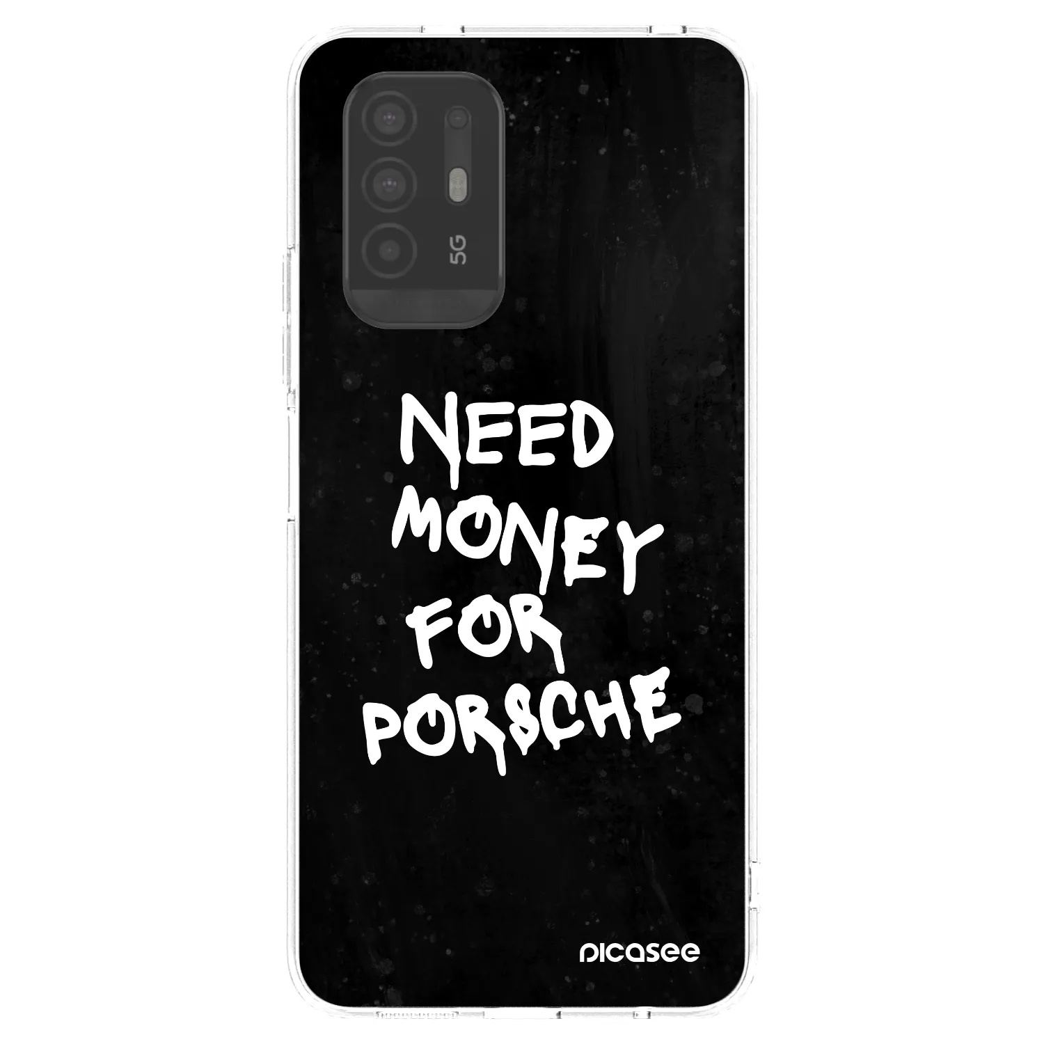 Picasee διαφανής θήκη σιλικόνης OPPO A94 5G - Black Dollar