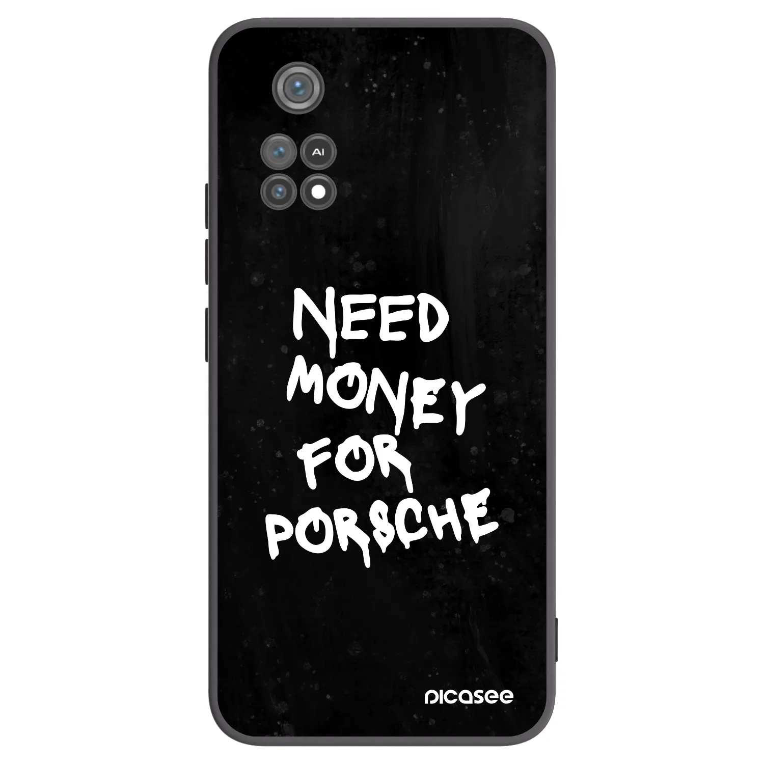 Picasee Μαύρη θήκη σιλικόνης για Xiaomi Poco M4 Pro - Black Dollar