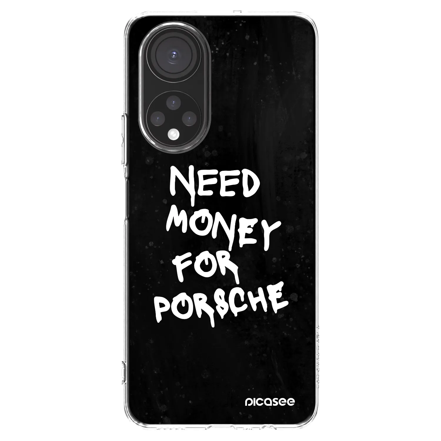 Picasee διαφανής θήκη σιλικόνης Honor X7 - Black Dollar