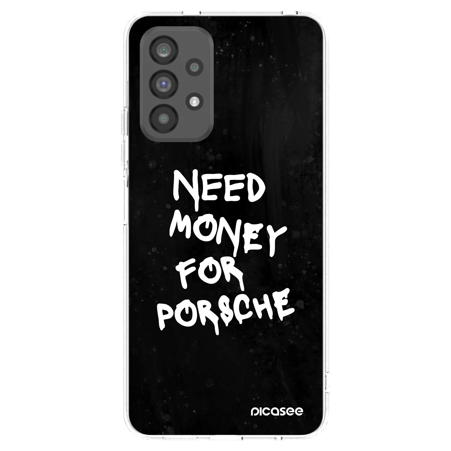 Picasee διαφανής θήκη σιλικόνης Samsung Galaxy A73 5G - Black Dollar