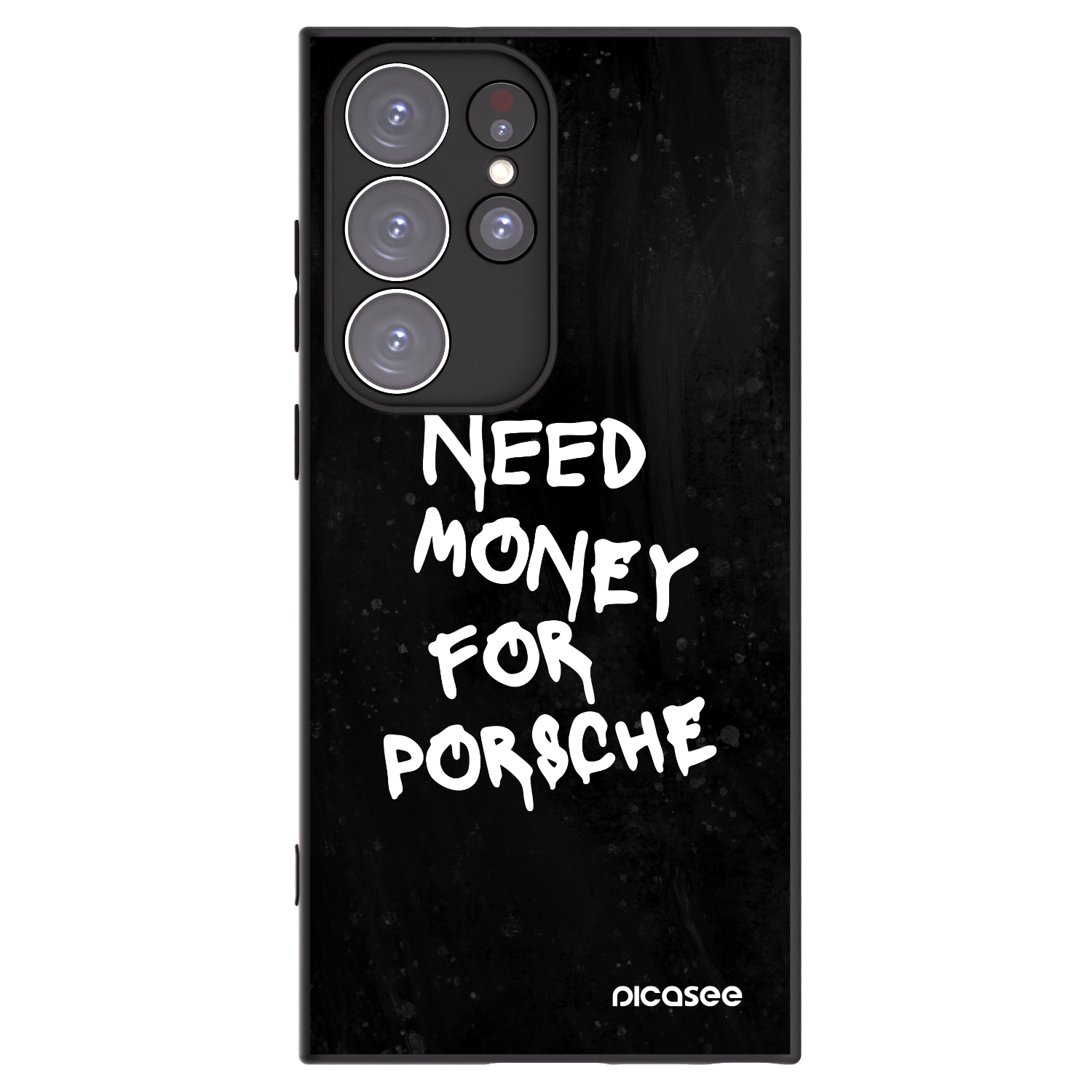 Picasee Μαύρη θήκη σιλικόνης για Samsung Galaxy S23 Ultra 5G - Black Dollar