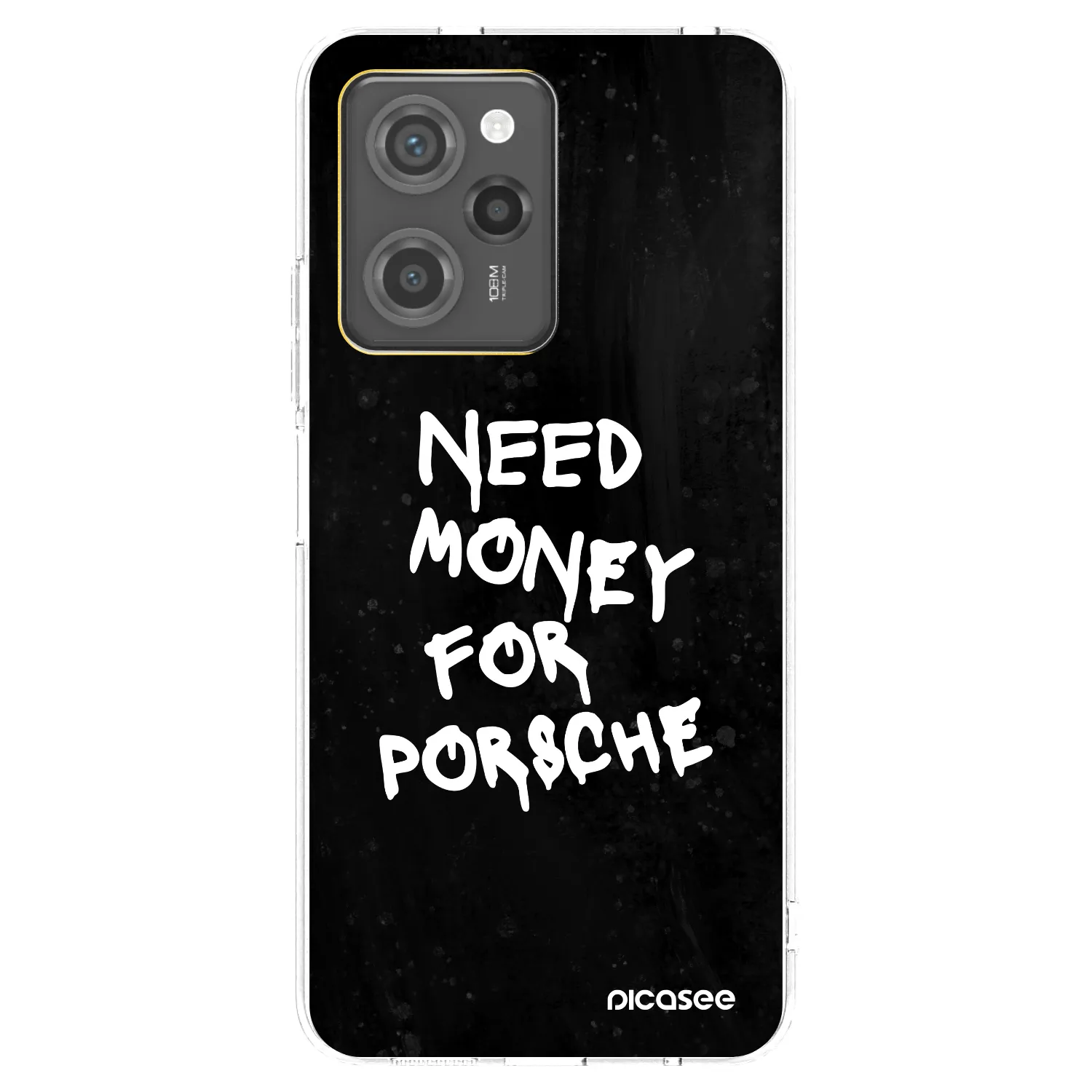 Picasee διαφανής θήκη σιλικόνης Xiaomi Poco X5 Pro - Black Dollar