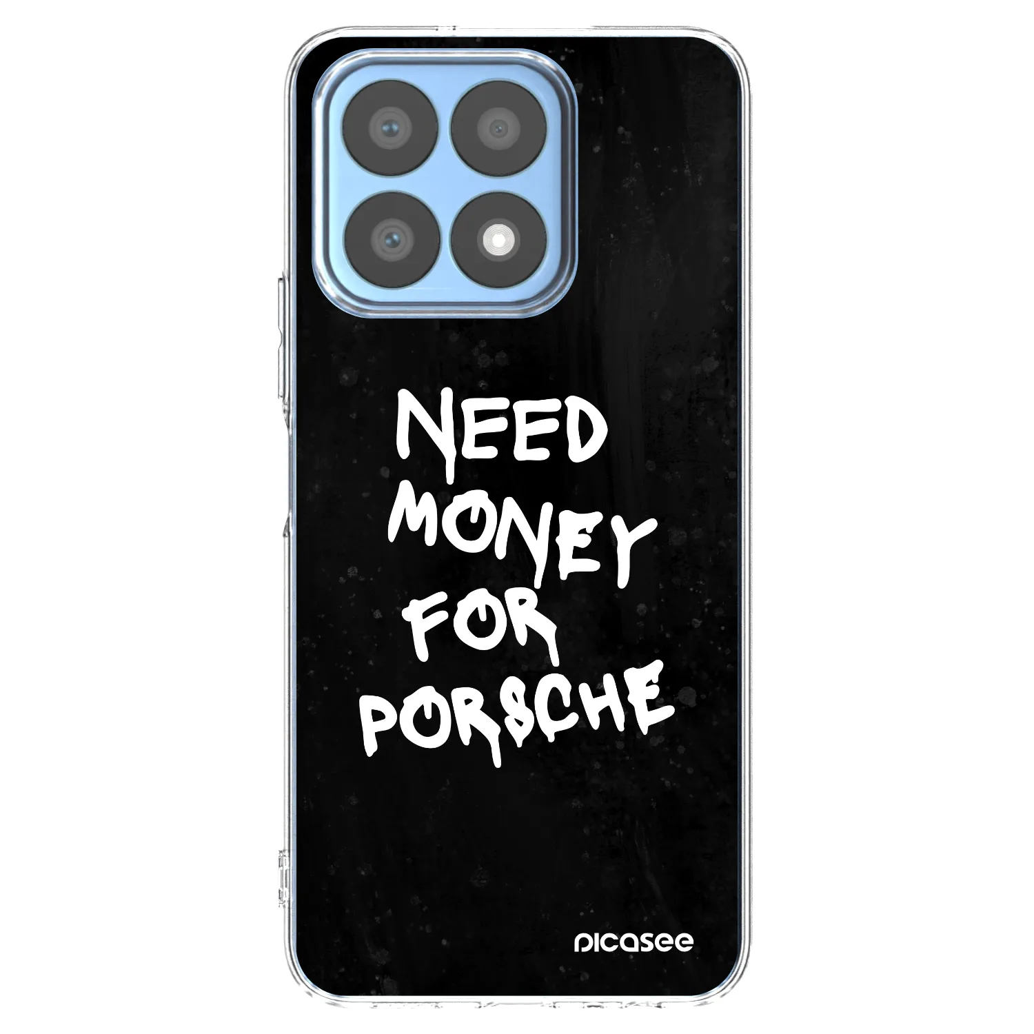 Picasee διαφανής θήκη σιλικόνης Honor X8a - Black Dollar