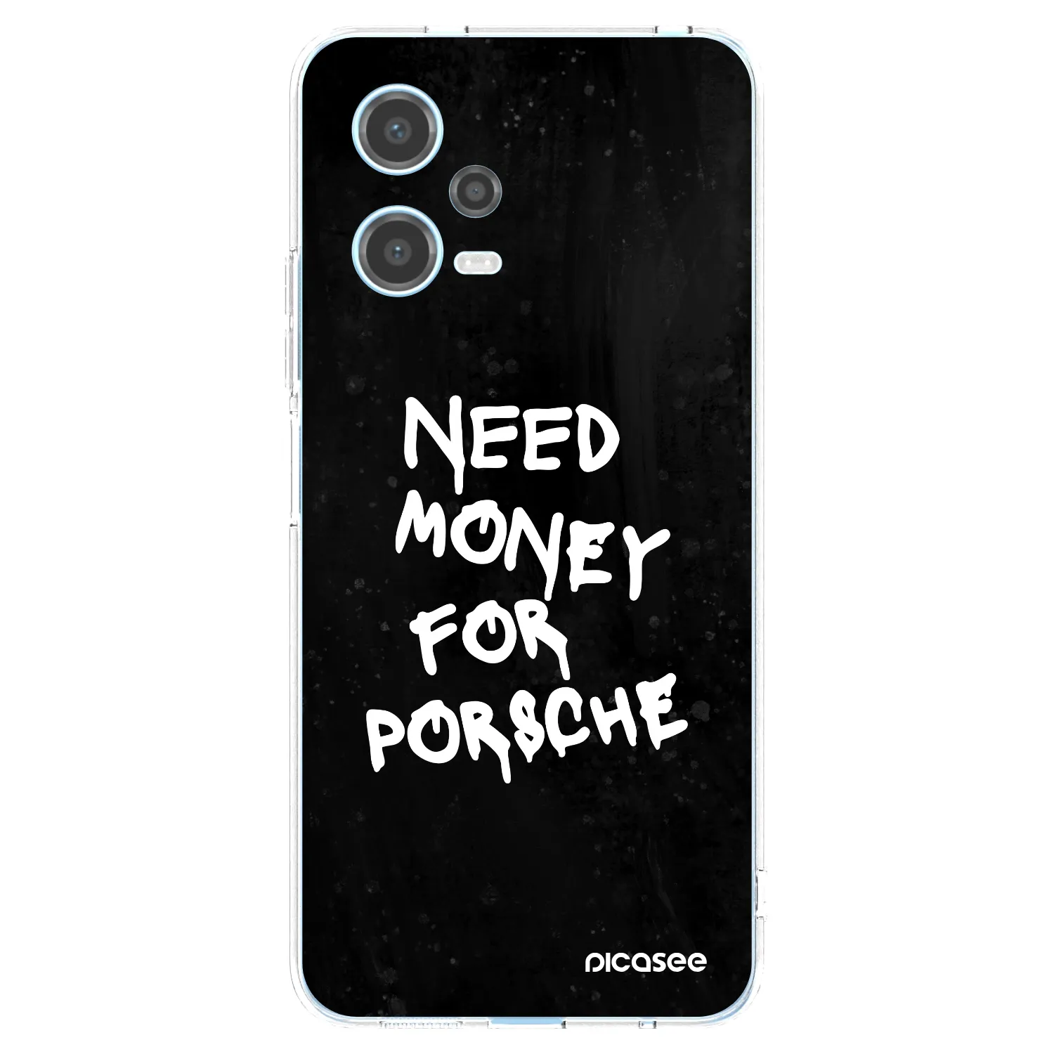 Picasee διαφανής θήκη σιλικόνης Xiaomi Redmi Note 12 5G - Black Dollar