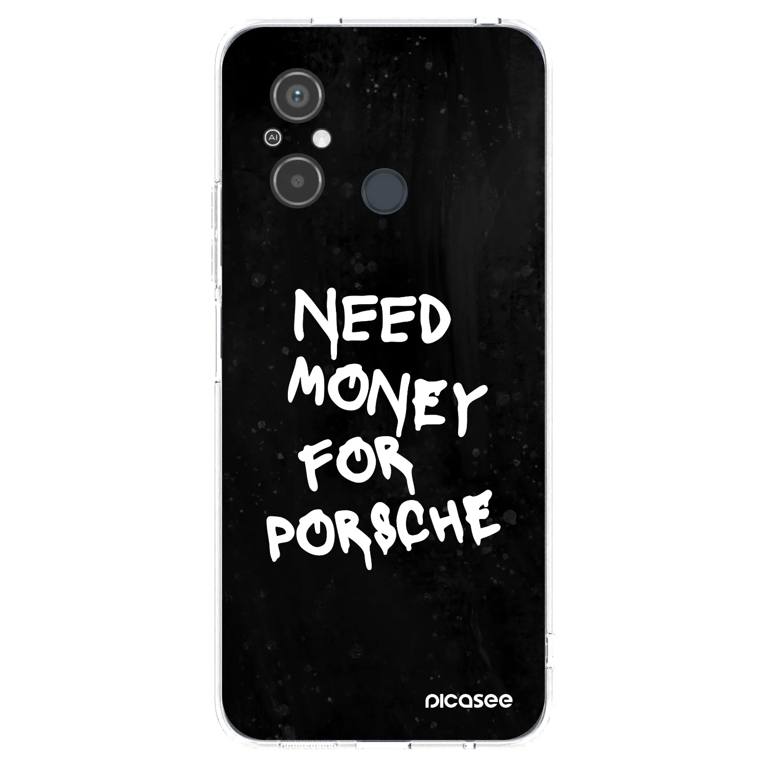 Picasee διαφανής θήκη σιλικόνης Xiaomi Redmi 12C - Black Dollar
