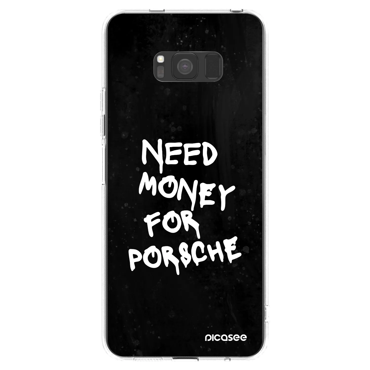 Picasee διαφανής θήκη σιλικόνης Samsung Galaxy S8 G950F - Black Dollar