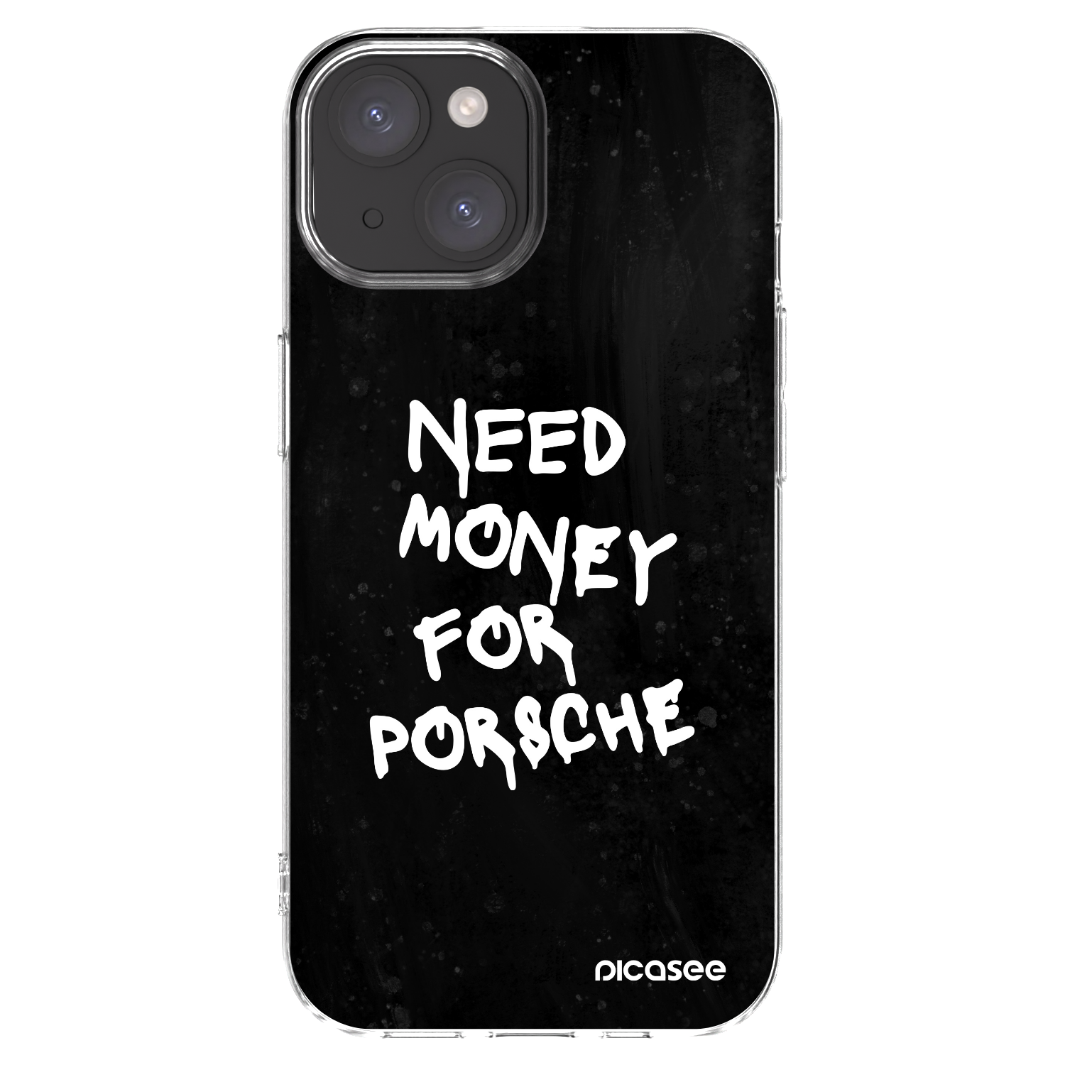 Picasee διαφανής θήκη σιλικόνης Apple iPhone 15 - Black Dollar
