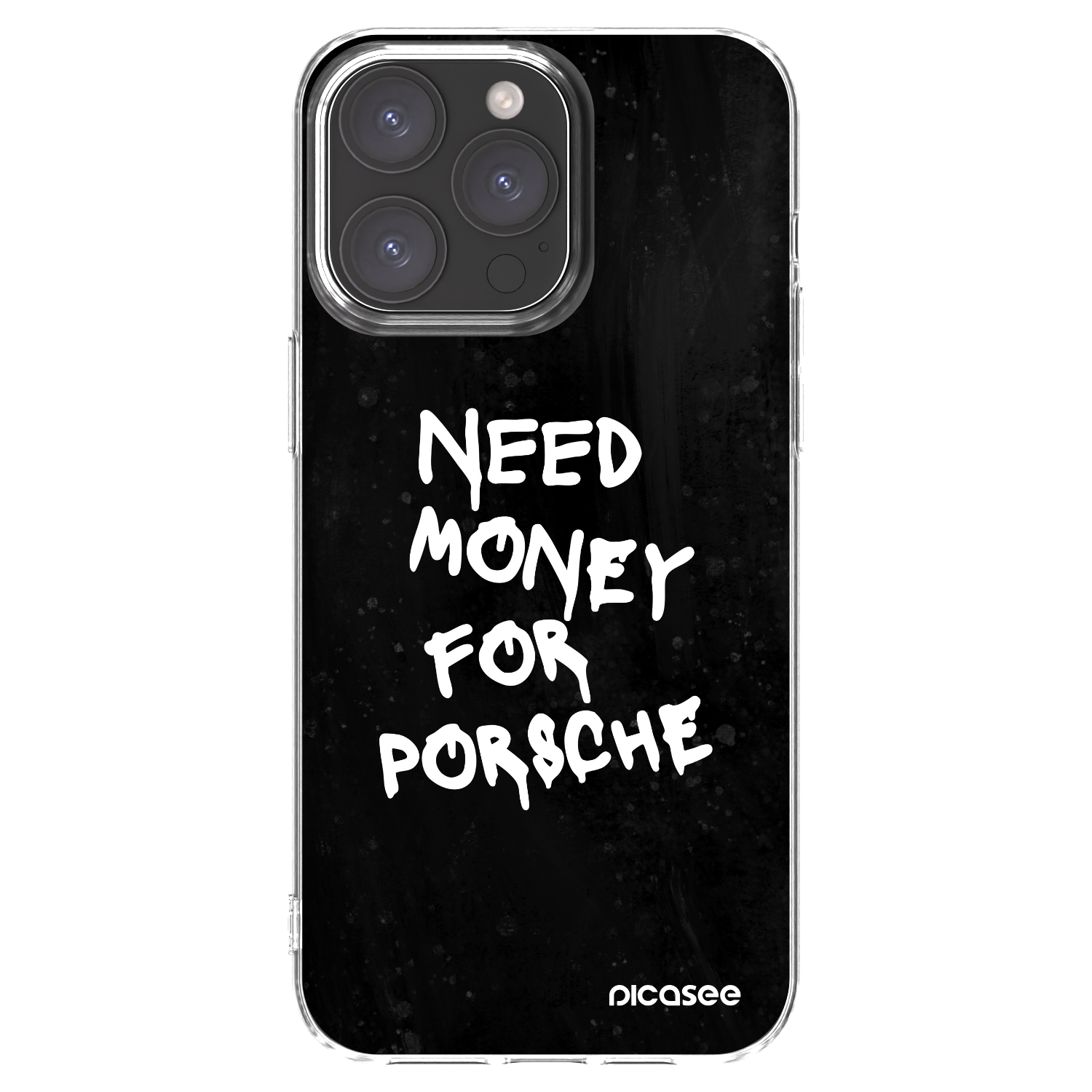 Picasee διαφανής θήκη σιλικόνης Apple iPhone 15 Pro Max - Black Dollar