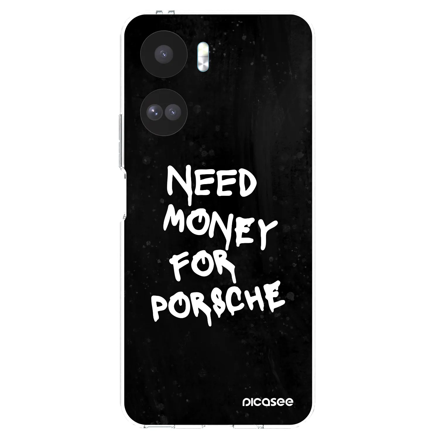 Picasee διαφανής θήκη σιλικόνης Honor 90 Lite 5G - Black Dollar