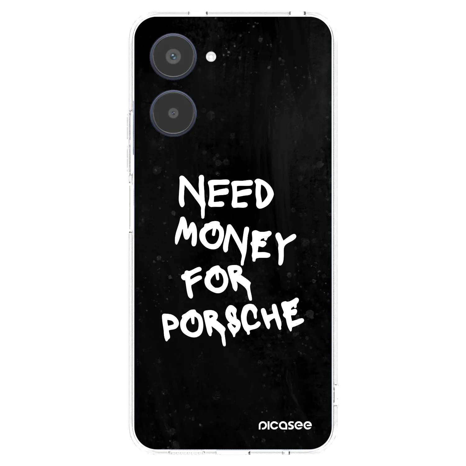 Picasee διαφανής θήκη σιλικόνης Realme 10 4G - Black Dollar