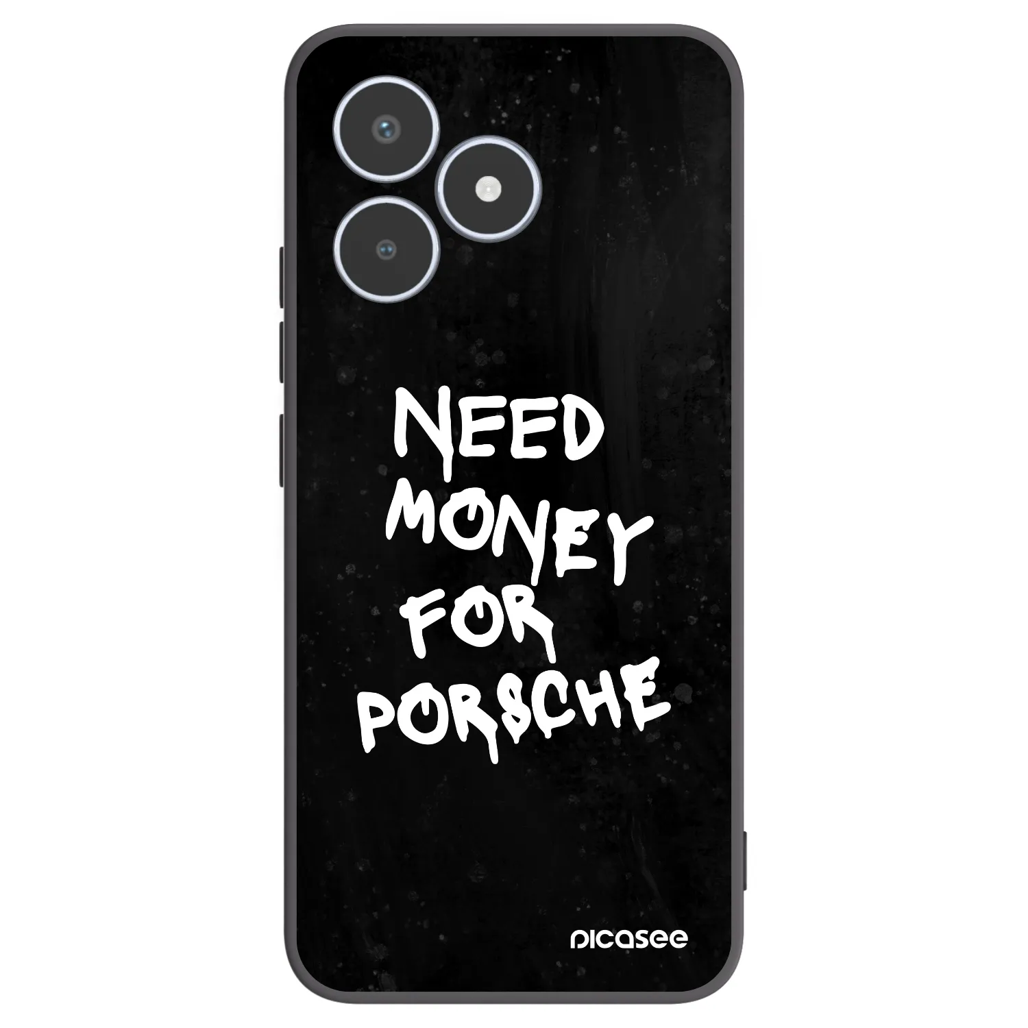 Picasee Μαύρη θήκη σιλικόνης για Realme C53 - Black Dollar