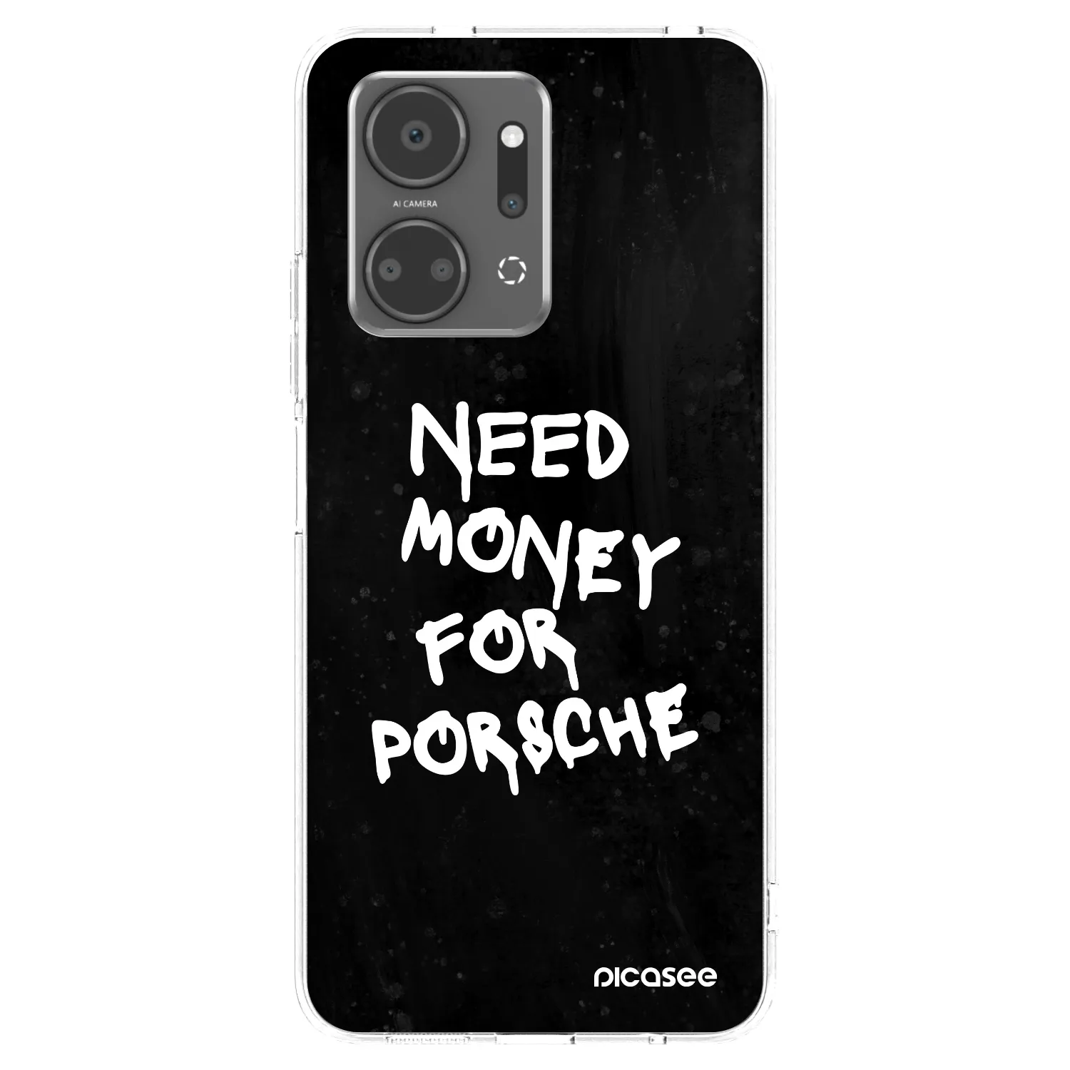 Picasee διαφανής θήκη σιλικόνης Honor X7a - Black Dollar