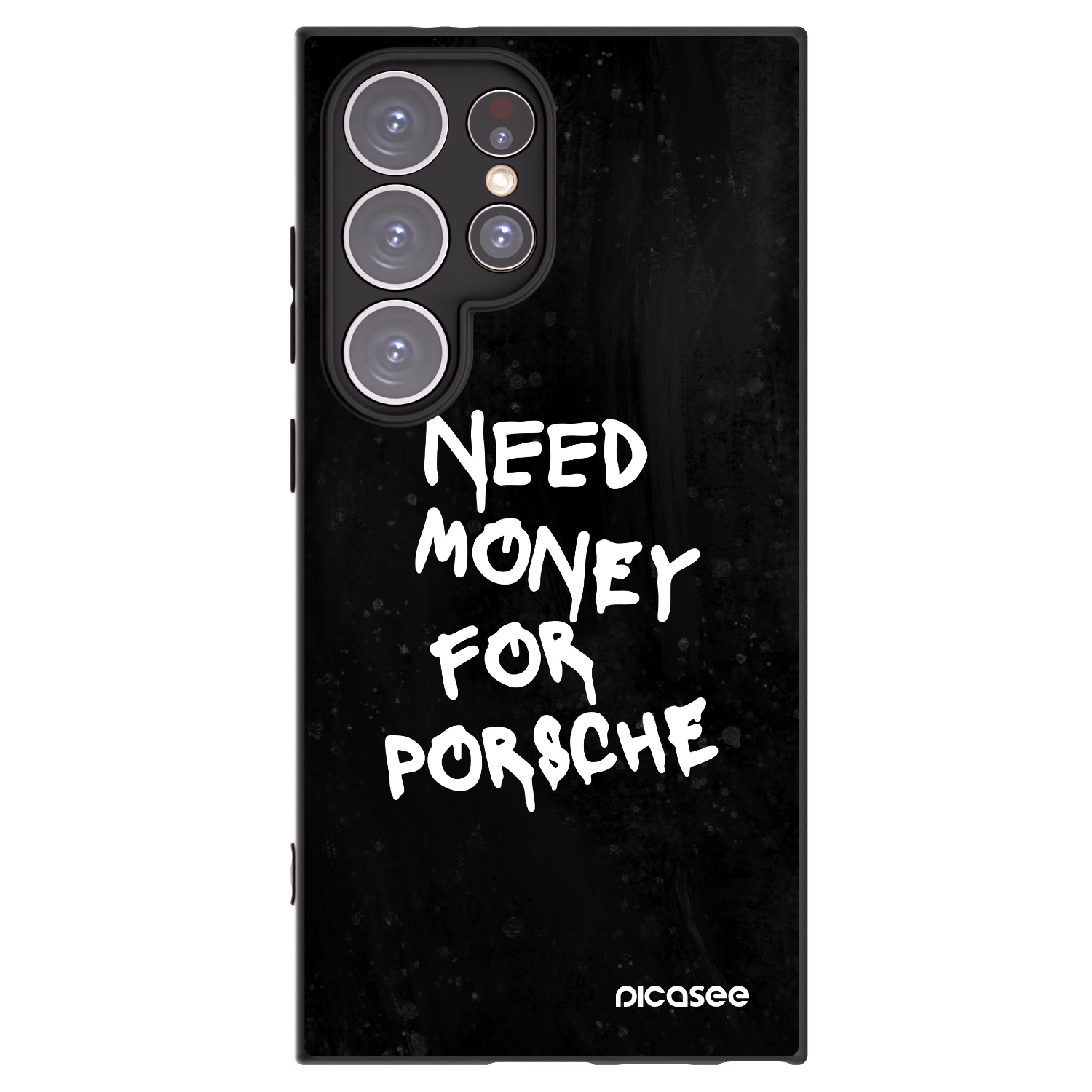 Picasee Μαύρη θήκη σιλικόνης για Samsung Galaxy S24 Ultra S928B 5G - Black Dollar