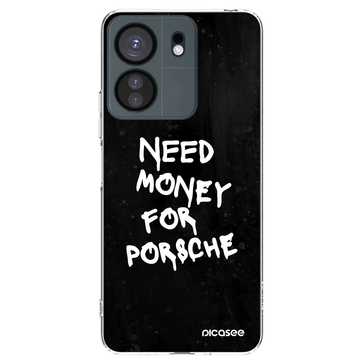 Picasee διαφανής θήκη σιλικόνης Xiaomi Redmi 13C 4G - Black Dollar