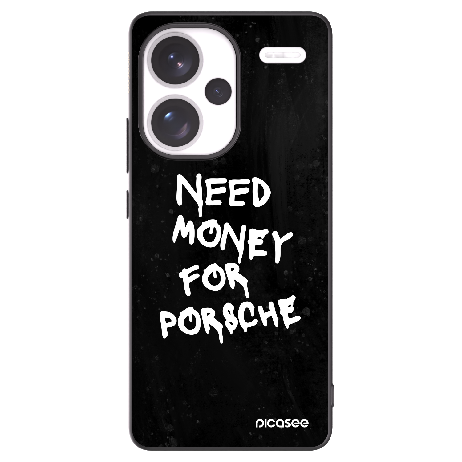 Picasee Μαύρη θήκη σιλικόνης για Xiaomi Redmi Note 13 Pro+ 5G - Black Dollar