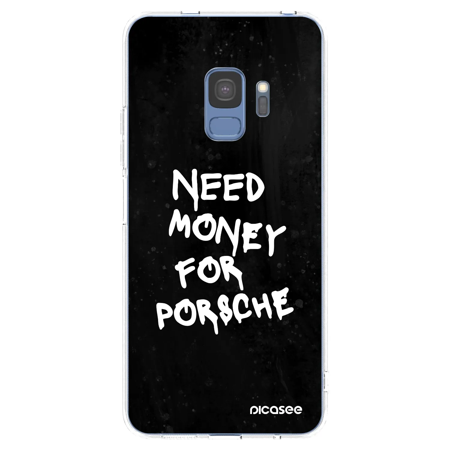 Picasee διαφανής θήκη σιλικόνης Samsung Galaxy S9 G960F - Black Dollar