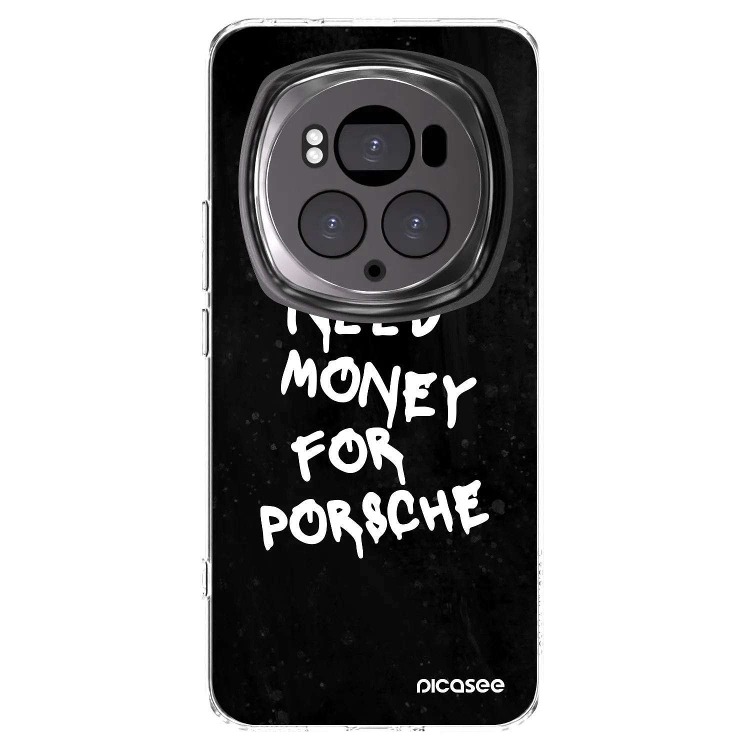 Picasee διαφανής θήκη σιλικόνης Honor Magic6 Pro - Black Dollar