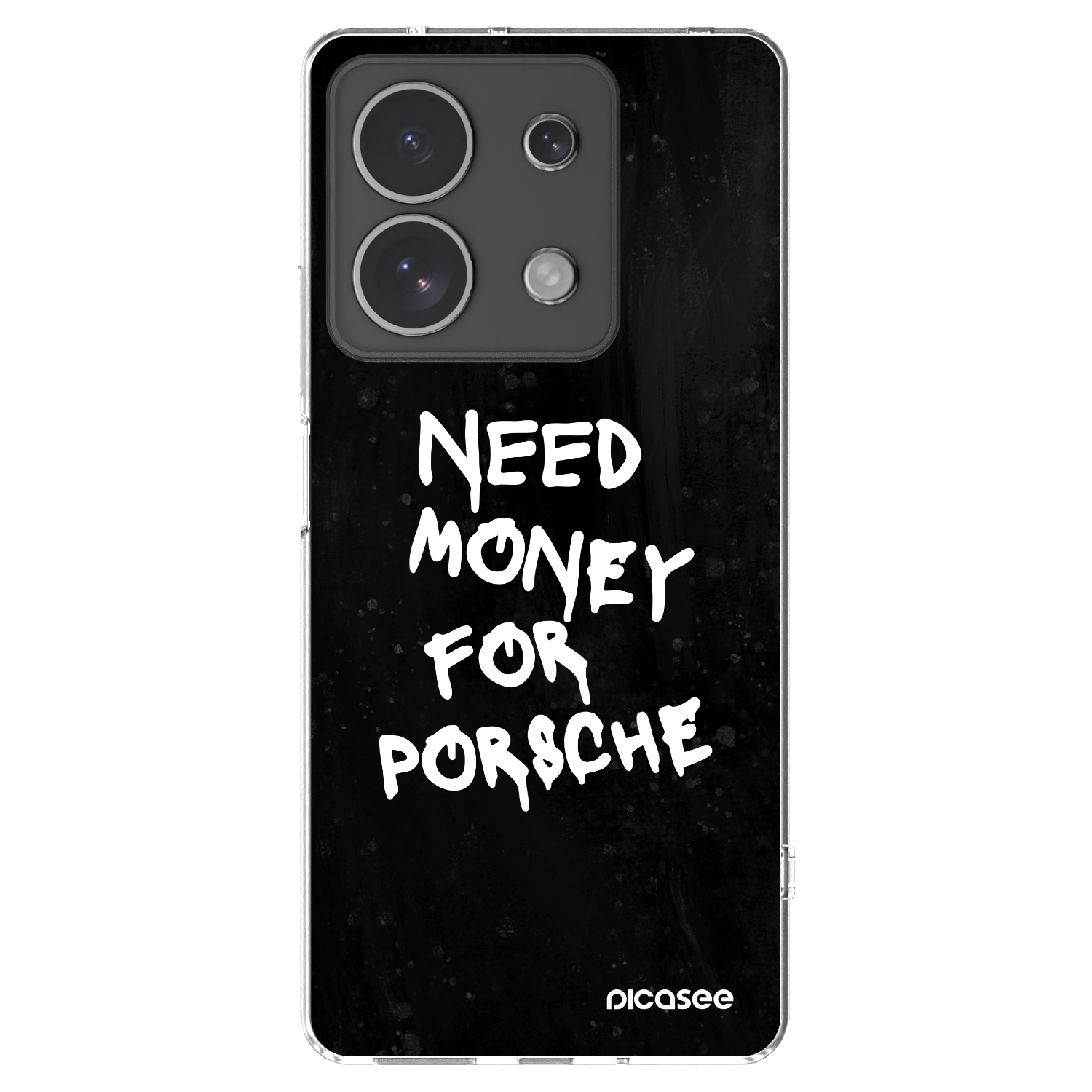 Picasee διαφανής θήκη σιλικόνης Xiaomi Redmi Note 13 4G - Black Dollar