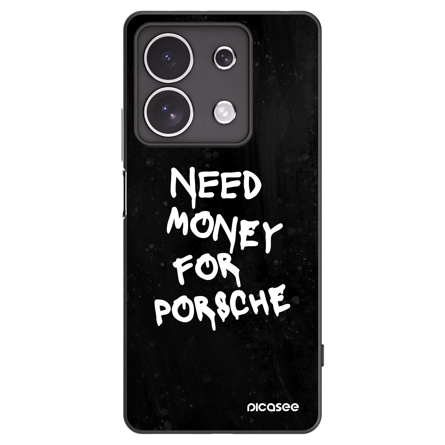 Picasee Μαύρη θήκη σιλικόνης για Xiaomi Redmi Note 13 4G - Black Dollar