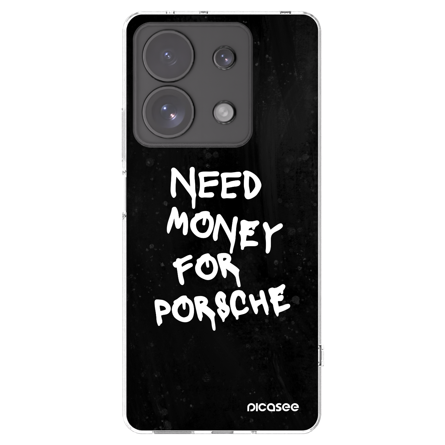 Picasee διαφανής θήκη σιλικόνης Xiaomi Redmi Note 13 Pro 4G - Black Dollar