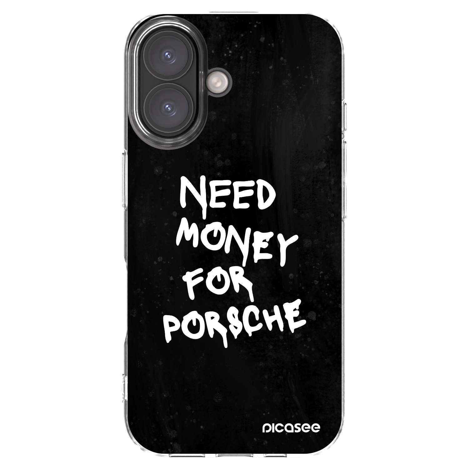 Picasee διαφανής θήκη σιλικόνης Apple iPhone 16 - Black Dollar