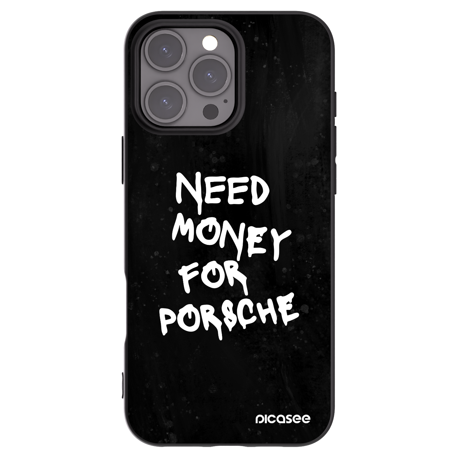 Picasee Μαύρη θήκη σιλικόνης για Apple iPhone 16 Pro Max - Black Dollar